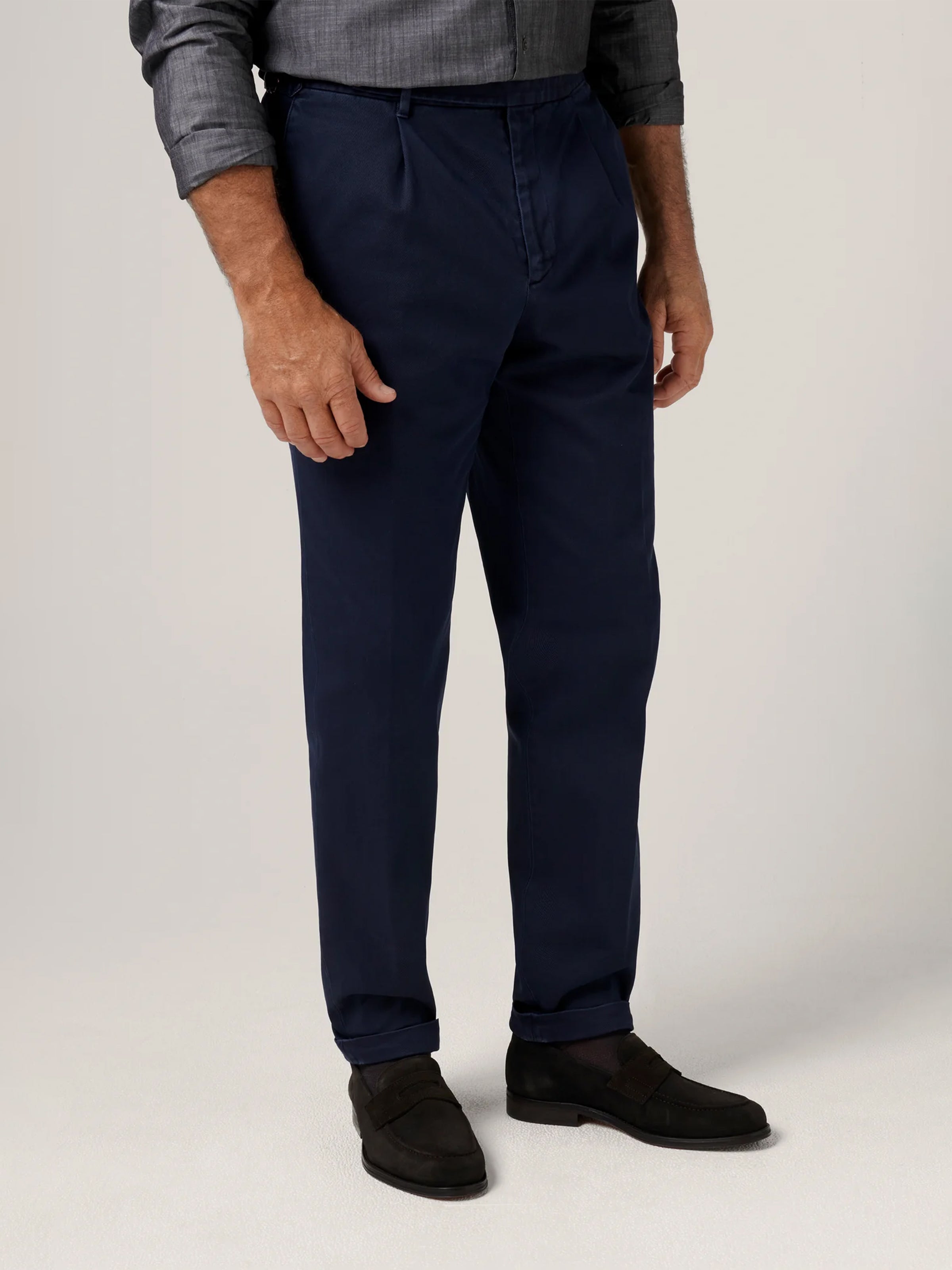 Christian Kimber Buller Carrot-Fit Chino - Navy