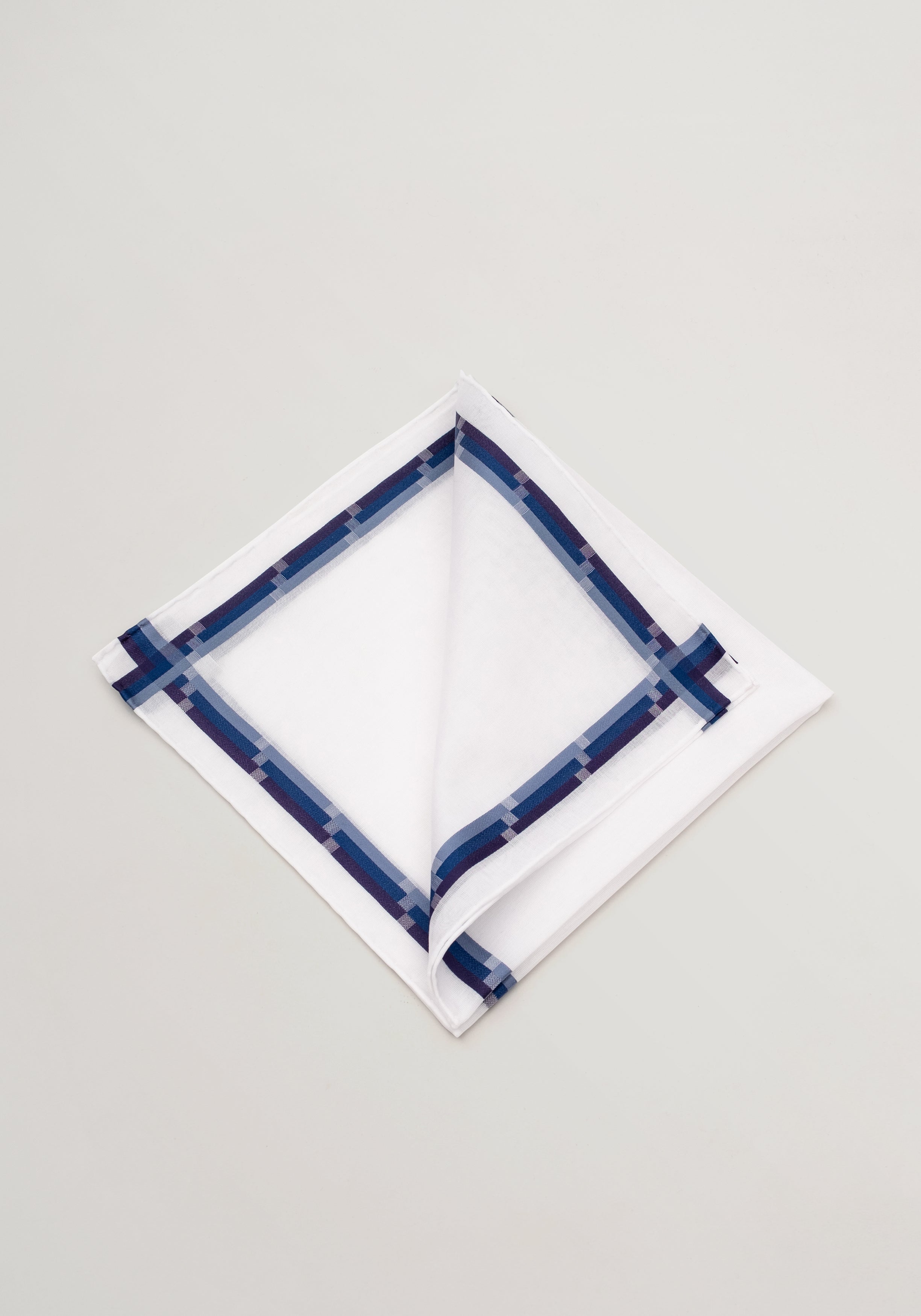 Simonnot Godard Cotton Pochette - Blue Mondrian Border