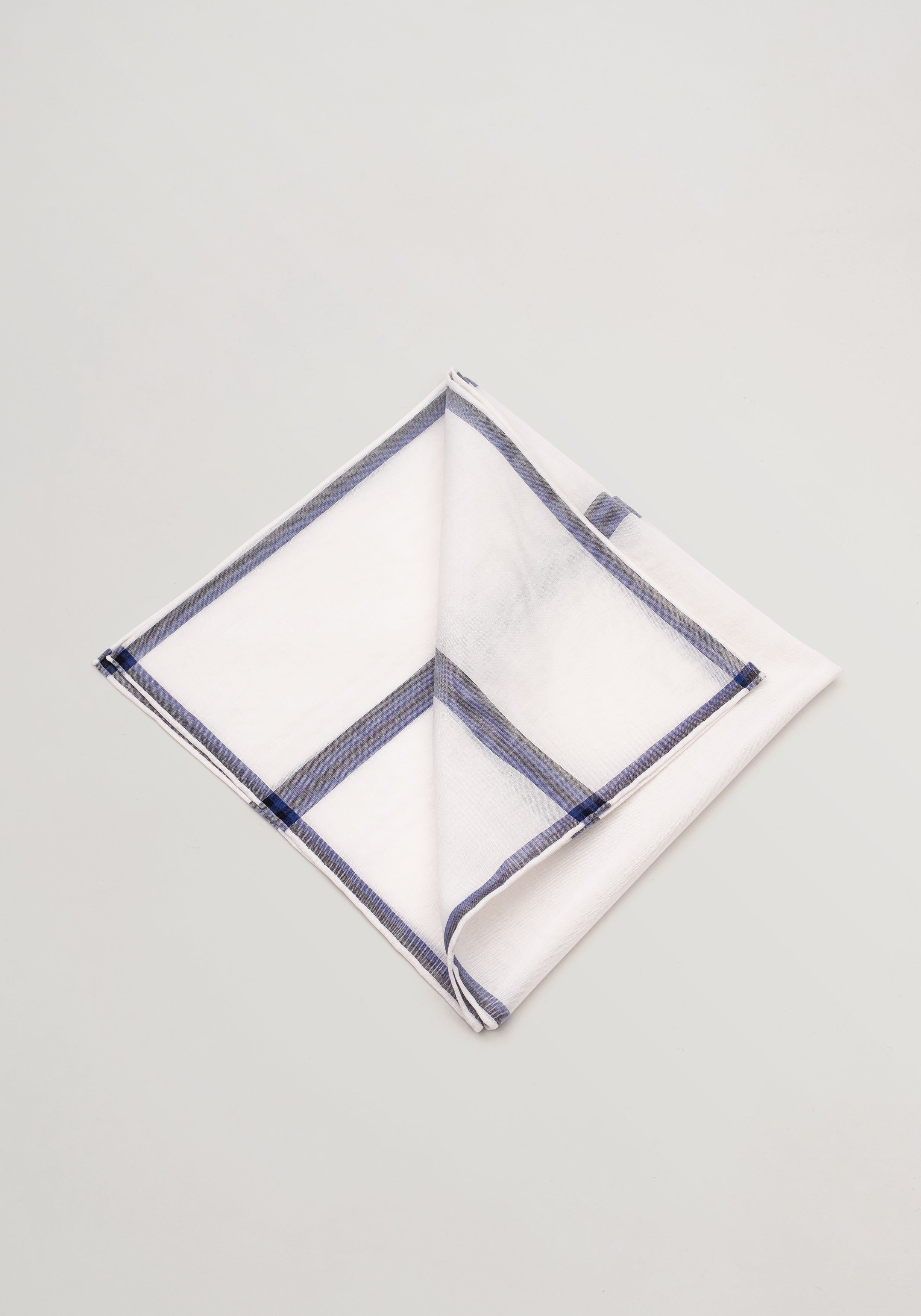 Simonnot Godard Cotton Pochette - Navy Smoking Stripe