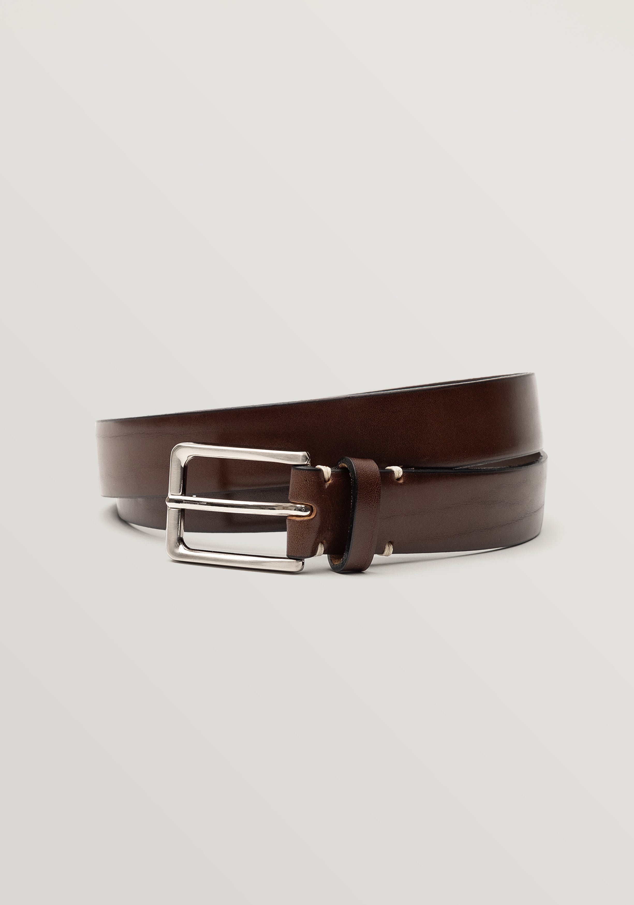 30mm Leather Belt - Brown