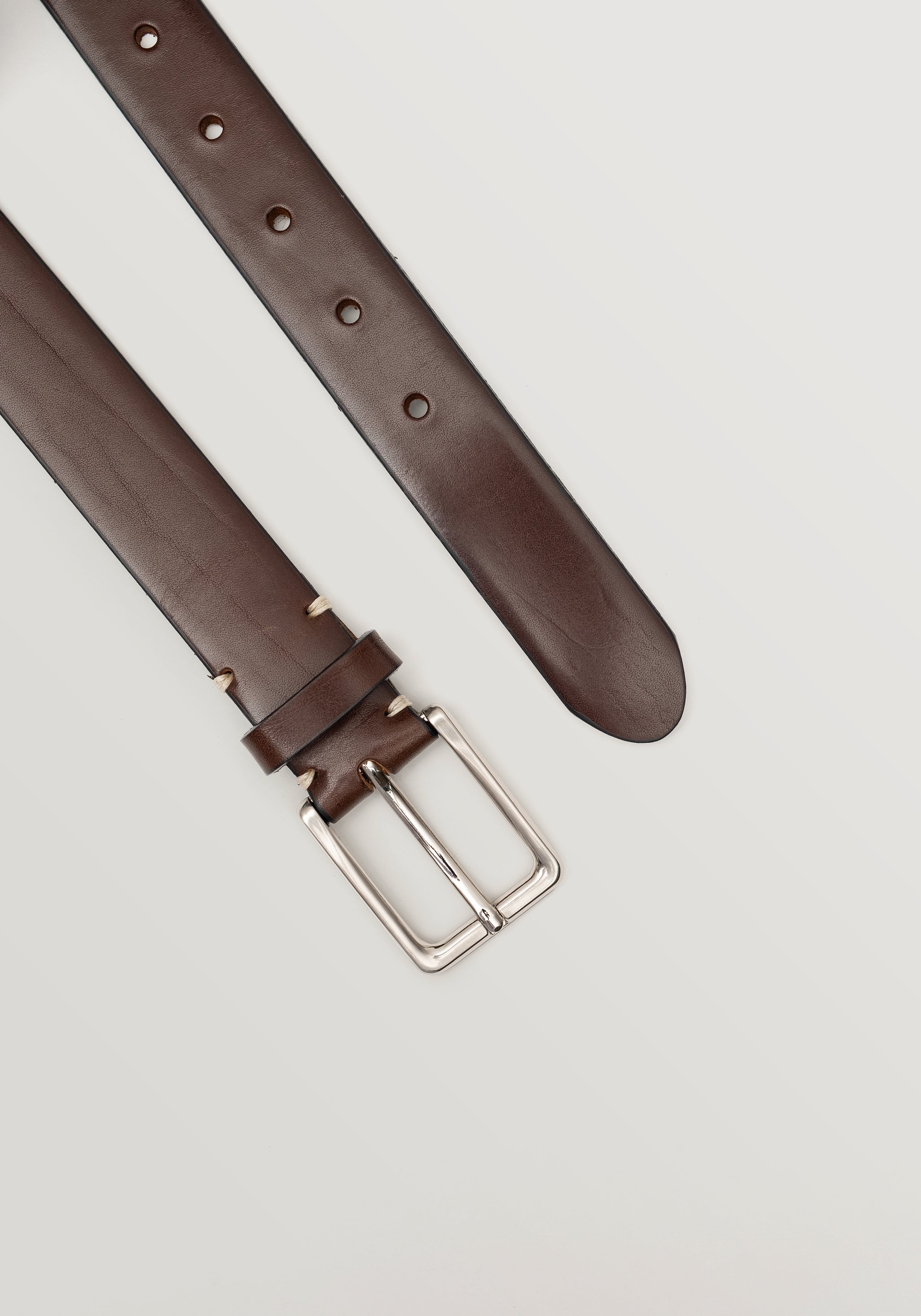 30mm Leather Belt - Brown