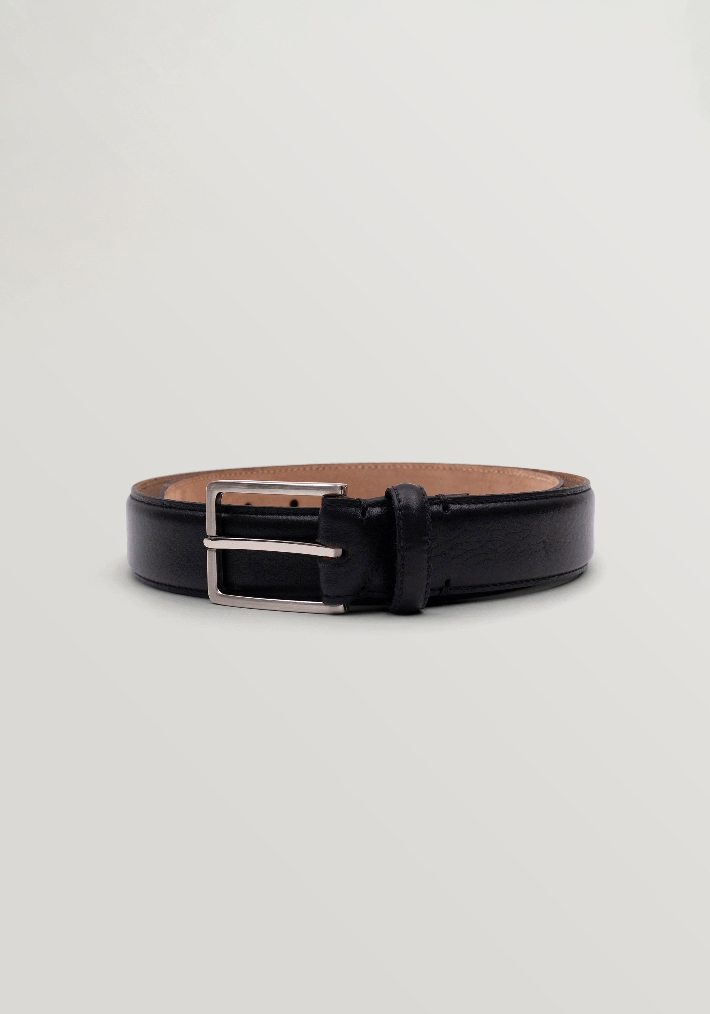 Pebble Grain 35mm Belt - Black