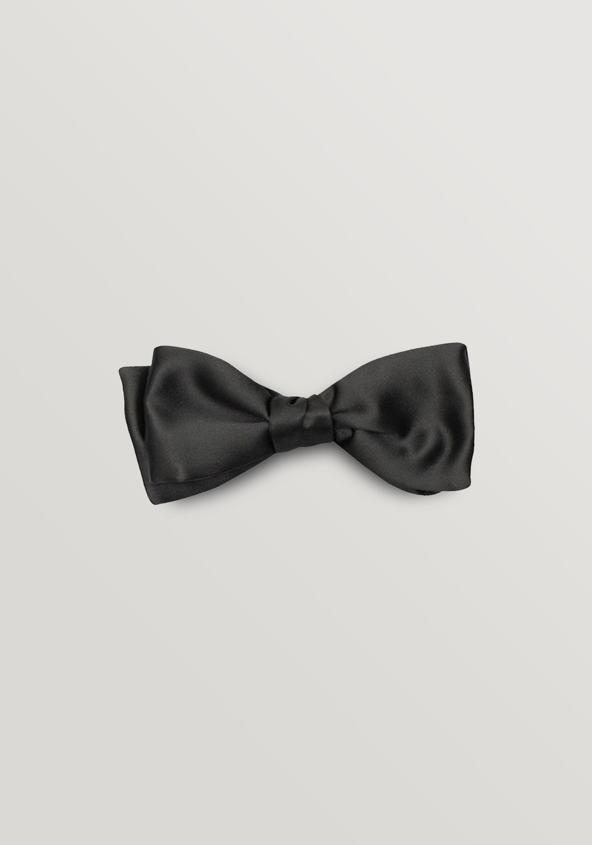 6cm Duchess Silk Self-Tie Bow Tie - Black