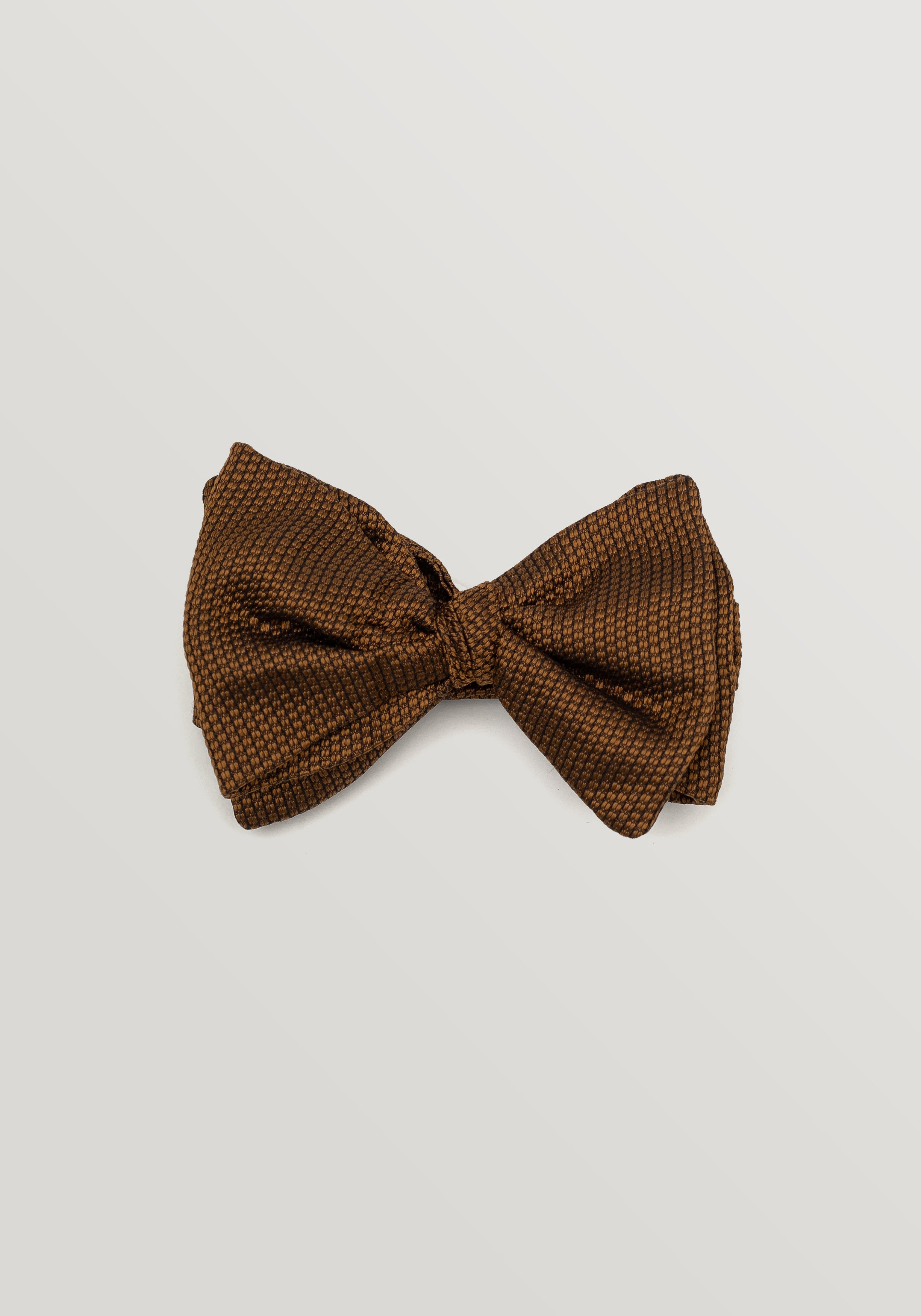 Grenadine Silk Bow Tie - Cognac