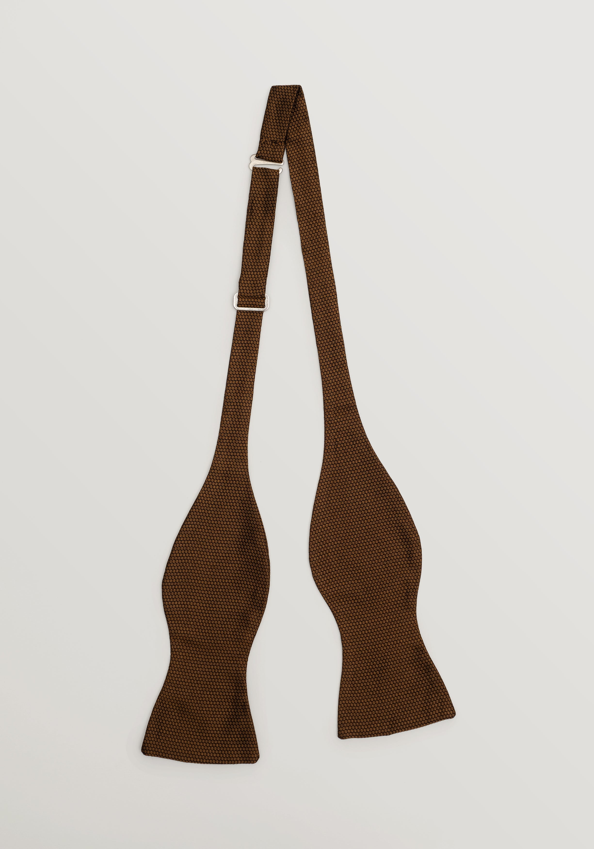 Grenadine Silk Bow Tie - Cognac