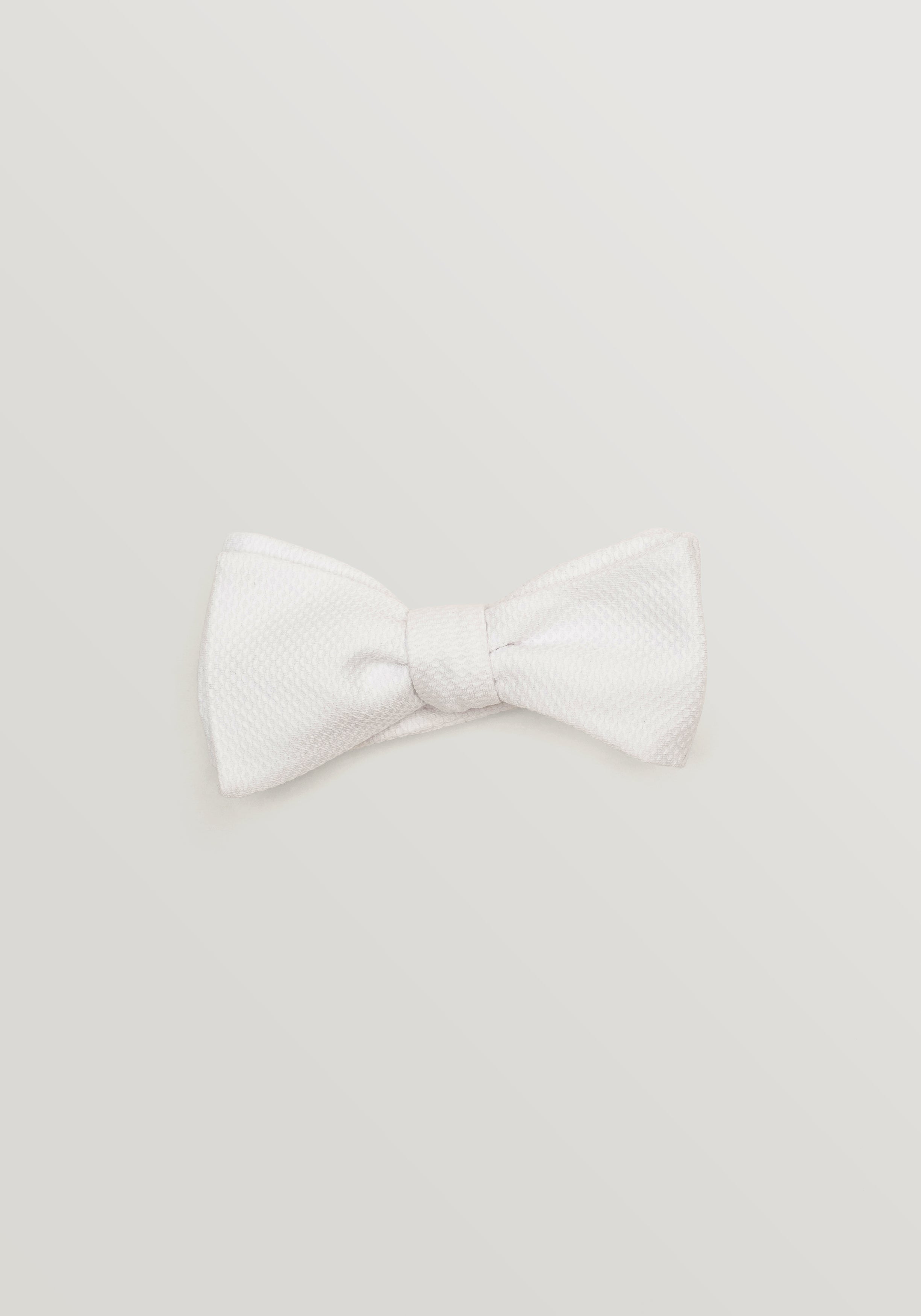 Grenadine Silk Bow Tie - Ivory