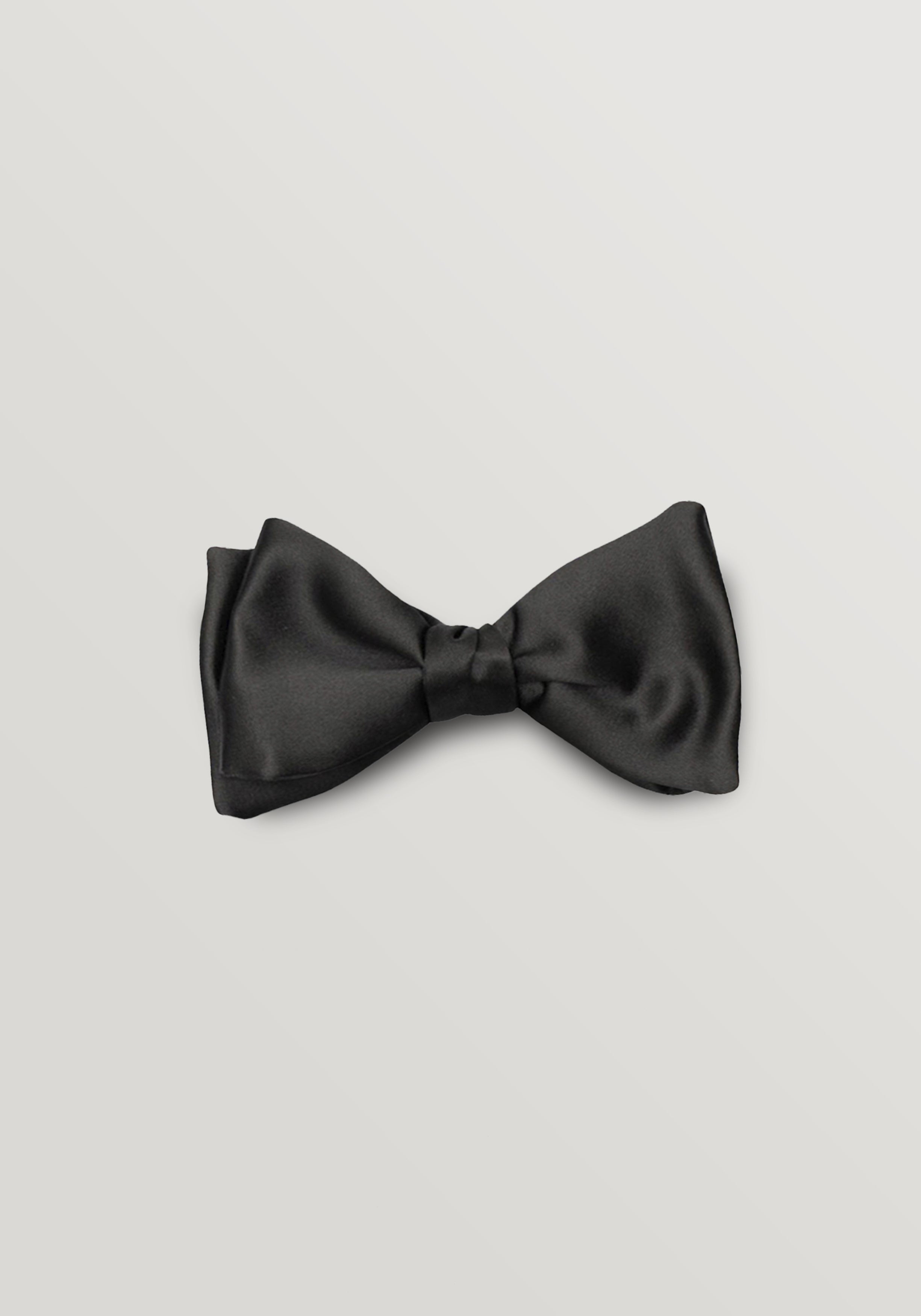 8cm Duchess Silk Self-Tie Bow Tie - Black