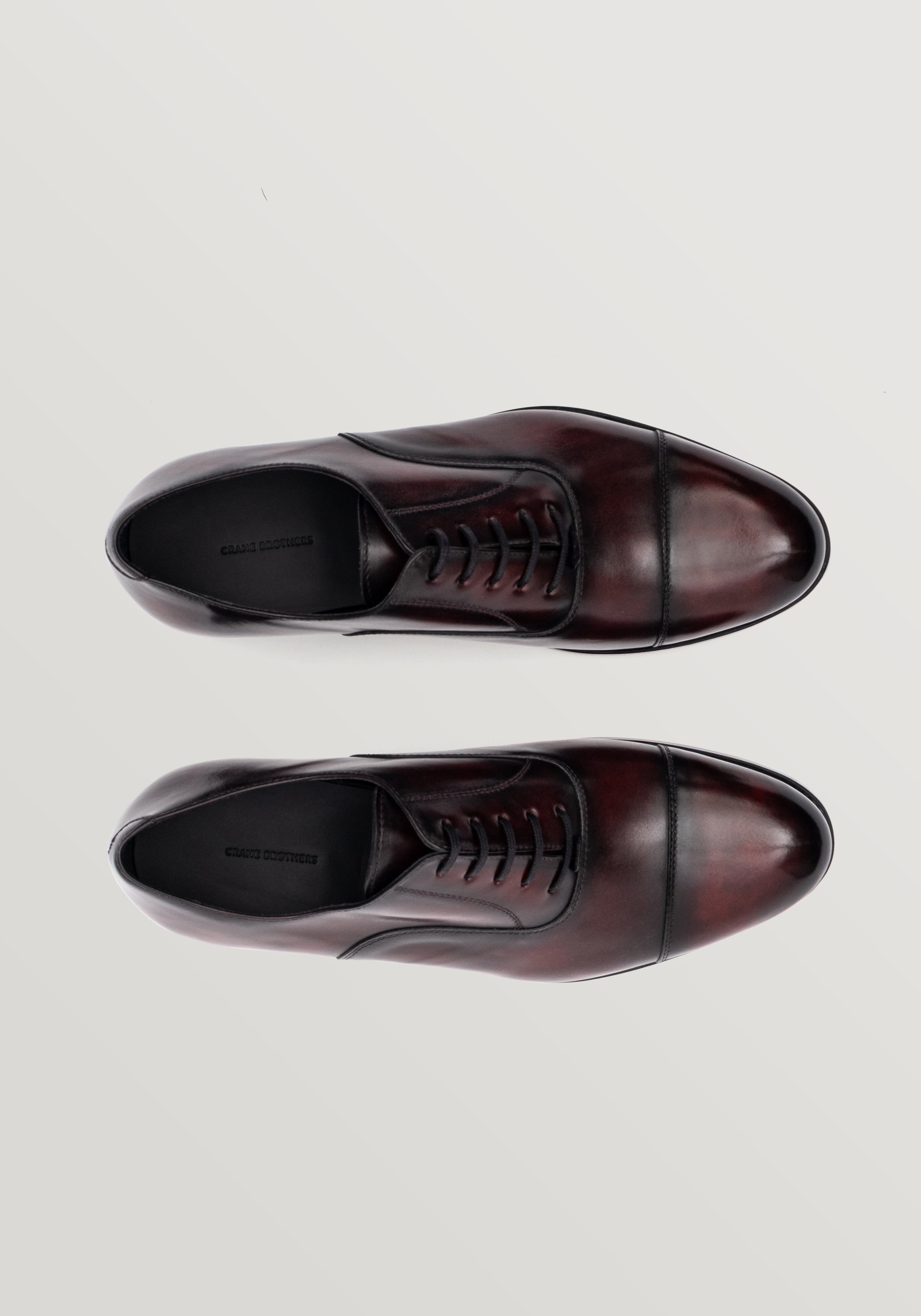 Hand-Grade Patina Oxford Shoe - Oxblood