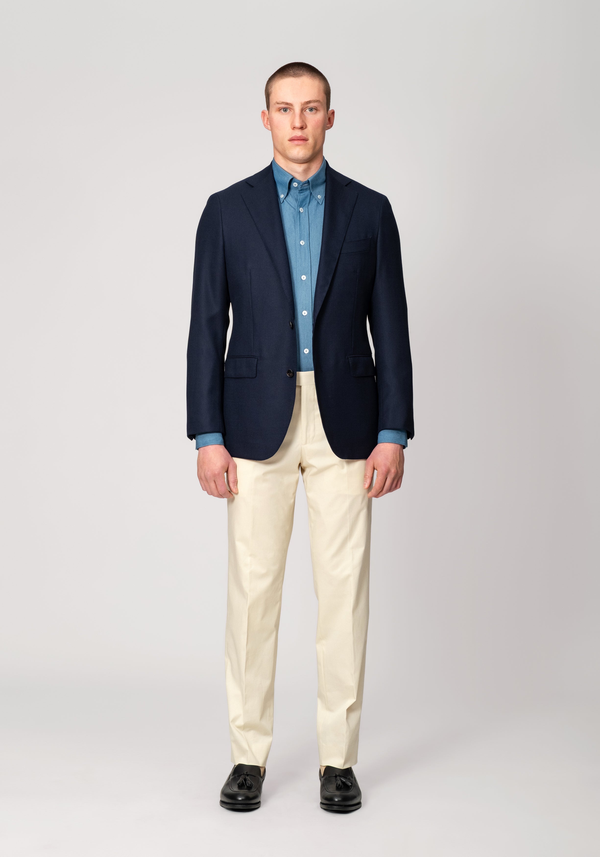 Hopsack Blazer - Midnight