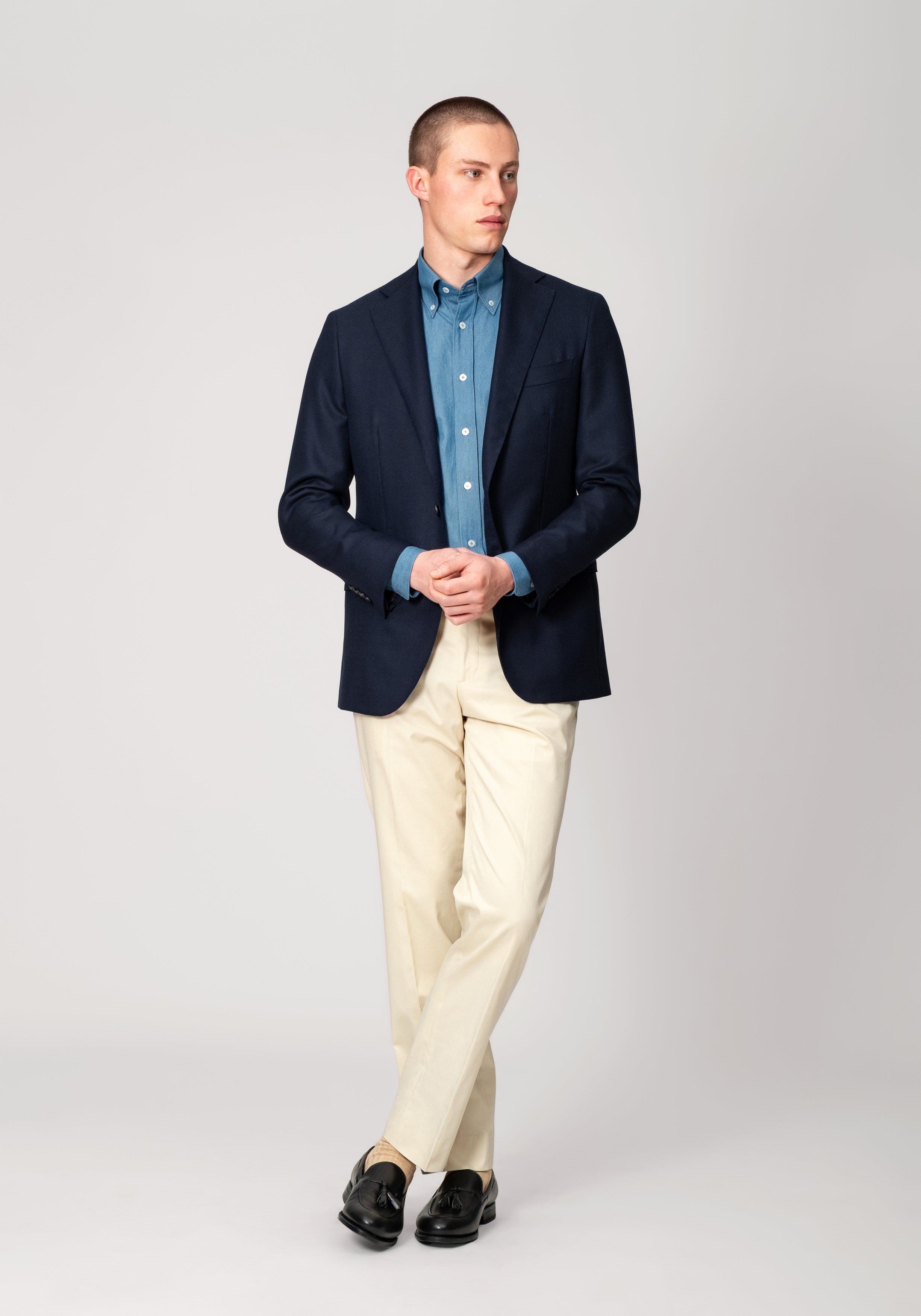 Hopsack Blazer - Midnight