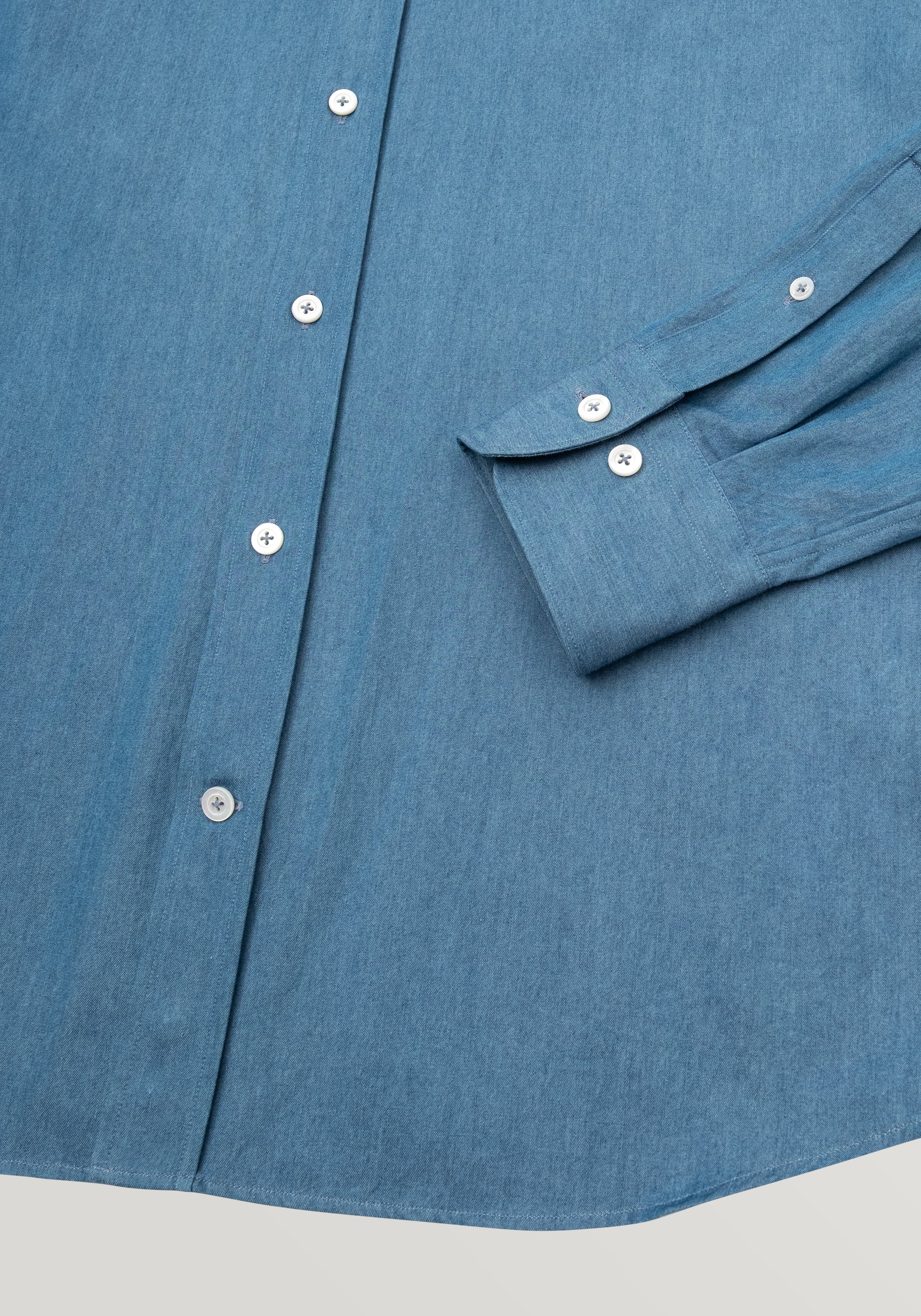 Serpico Washed Denim Button Down - Drift