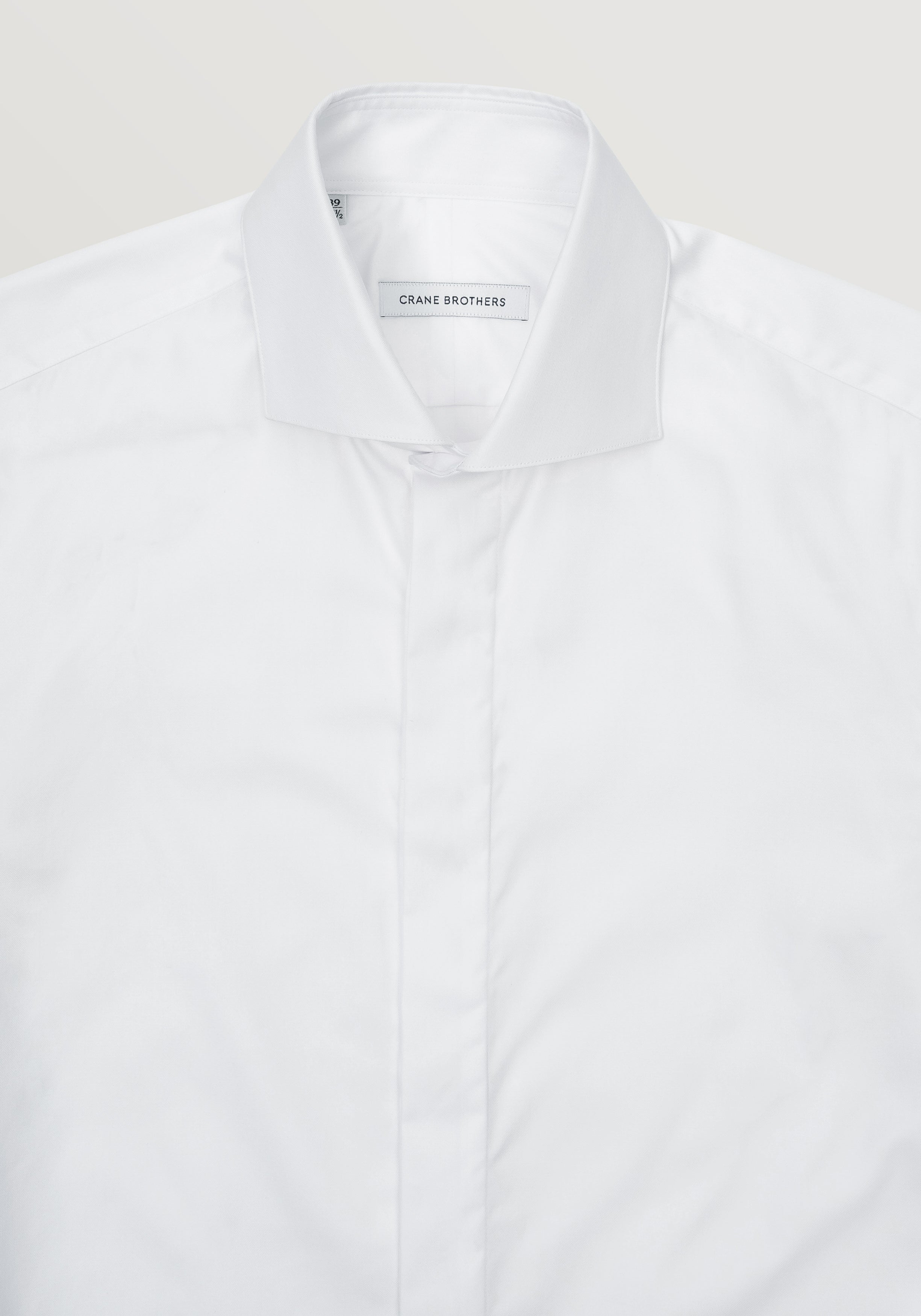 Rossini Cocktail Shirt - White Fine Twill