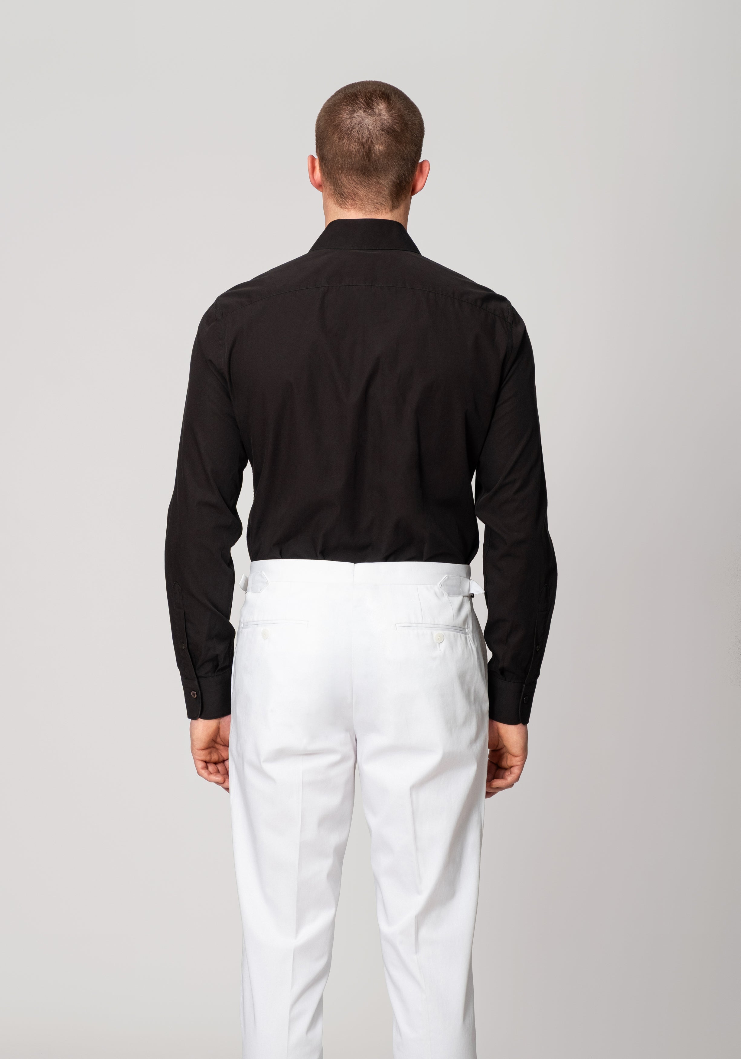 Strike Shirt - Black Poplin
