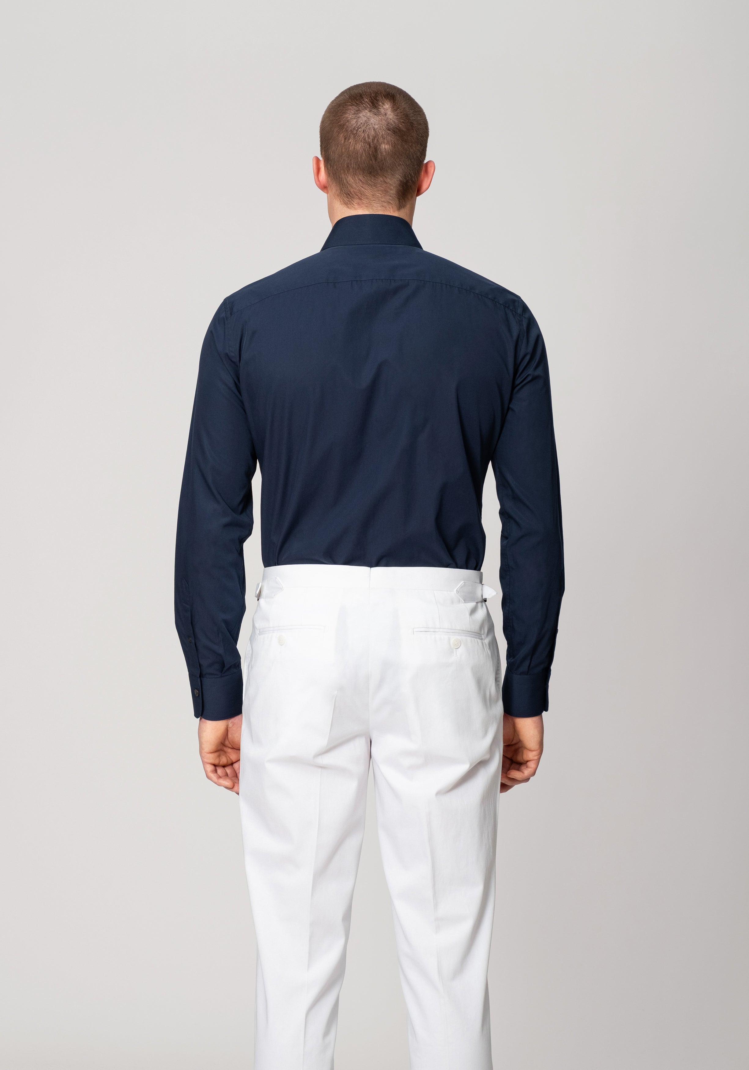 Strike Shirt - Navy Poplin