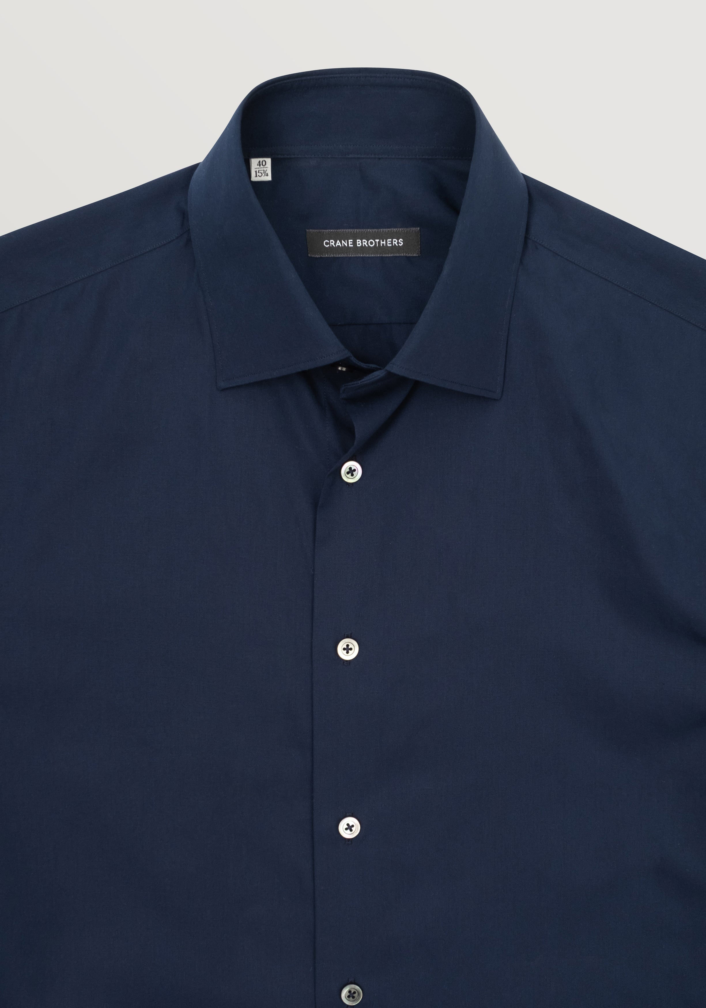 Strike Shirt - Navy Poplin