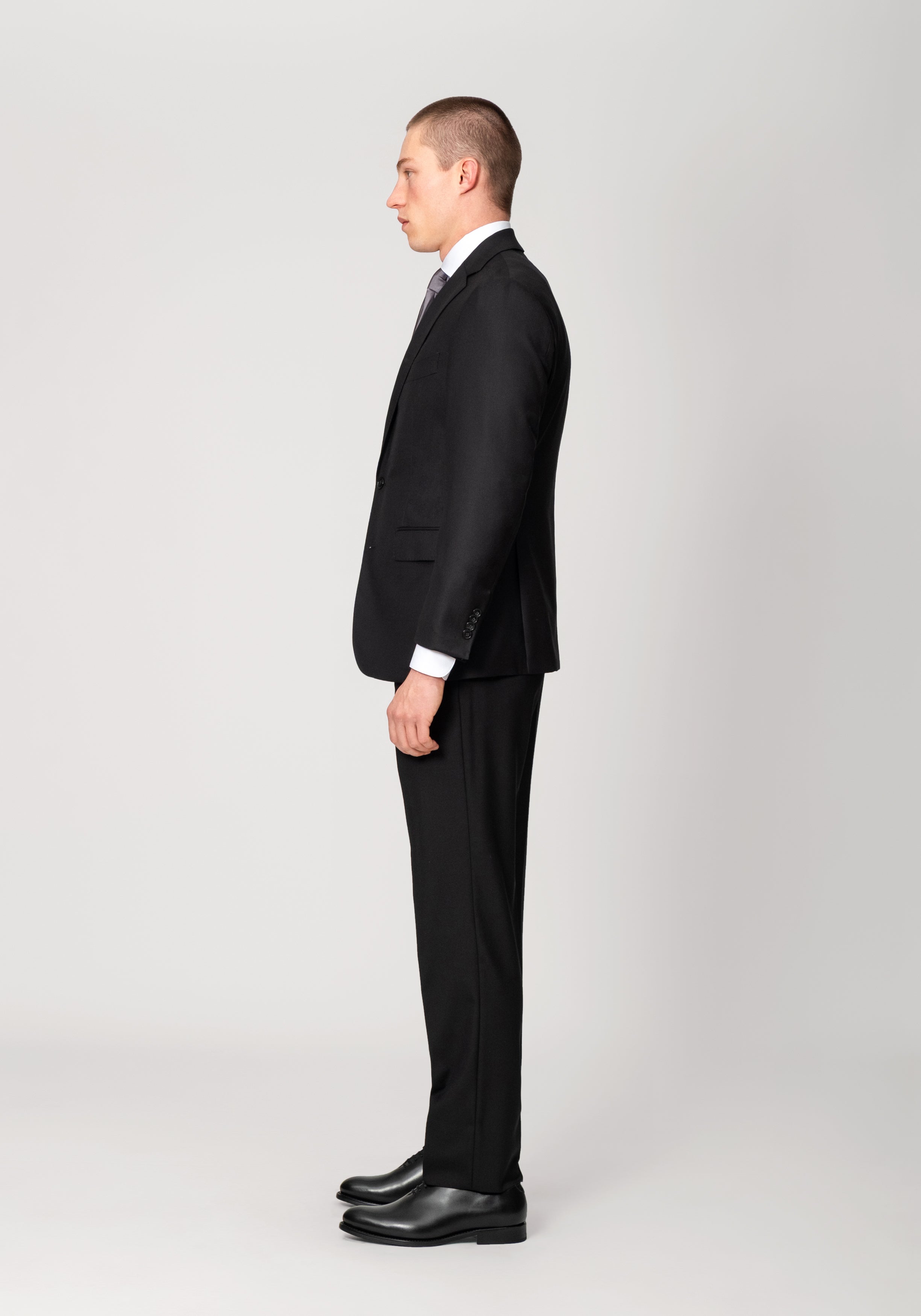 Milano Merino Slim Suit - Black