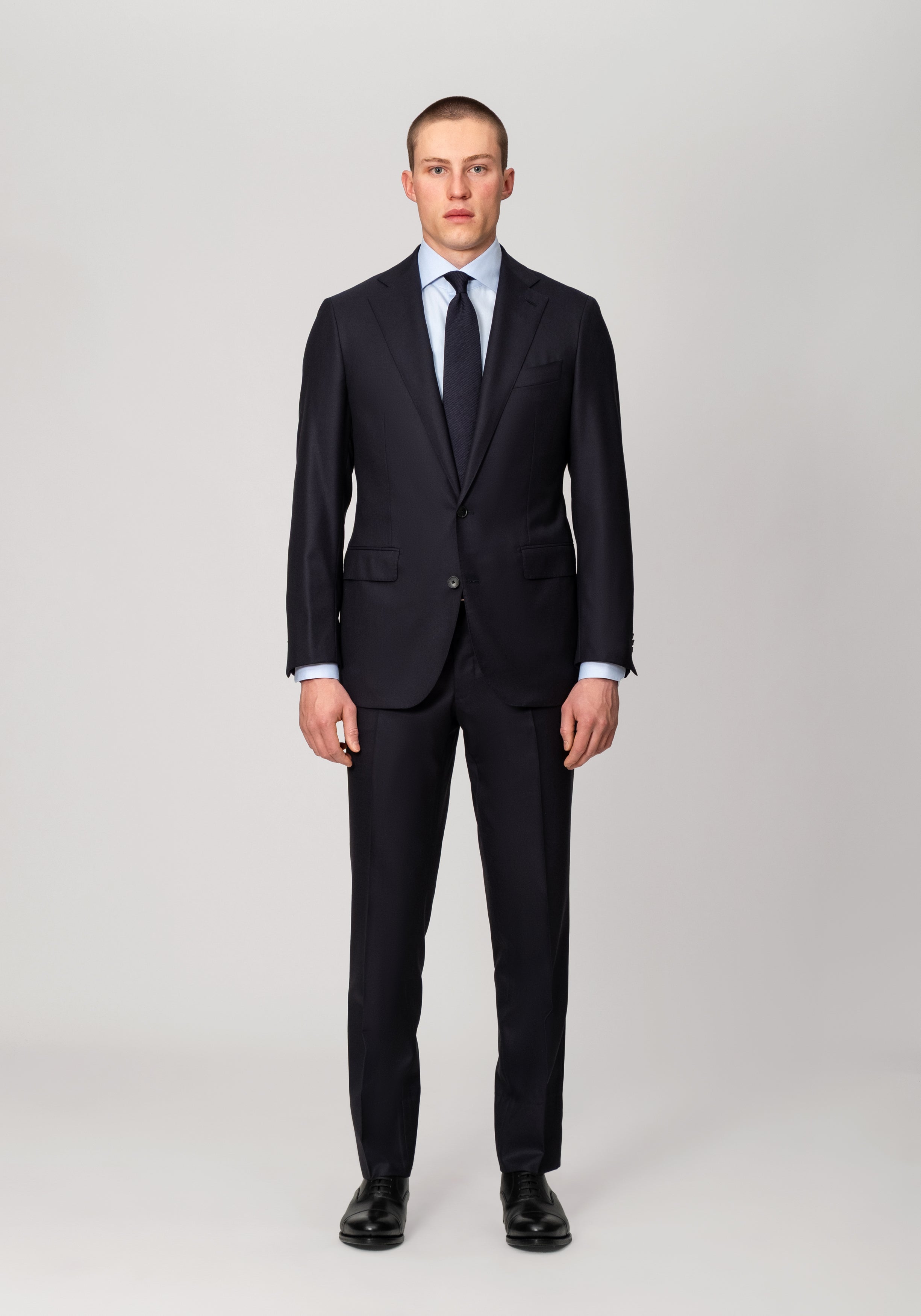 Single Breasted Tiber Suit - Navy Twill