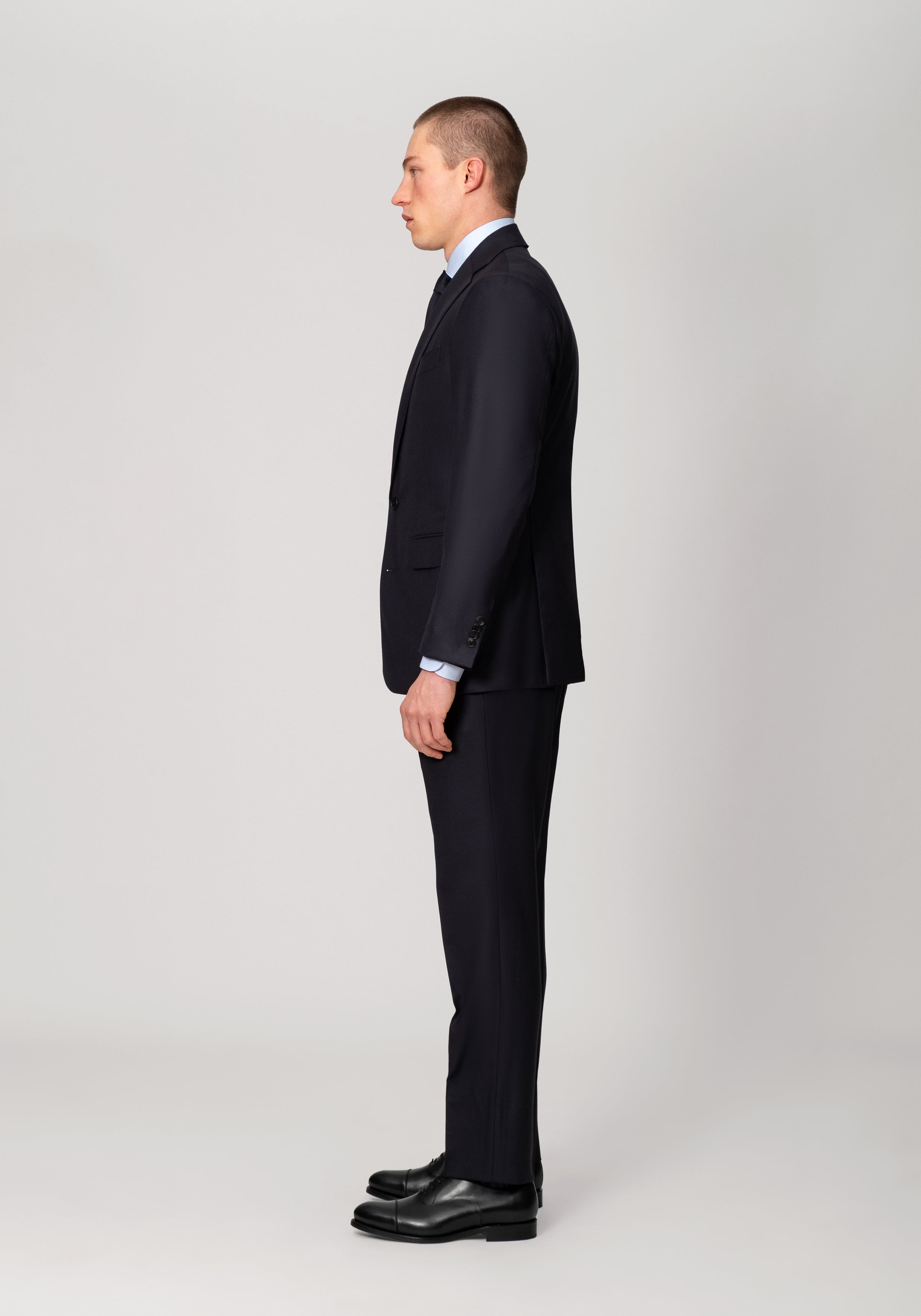 Single Breasted Tiber Suit - Navy Twill