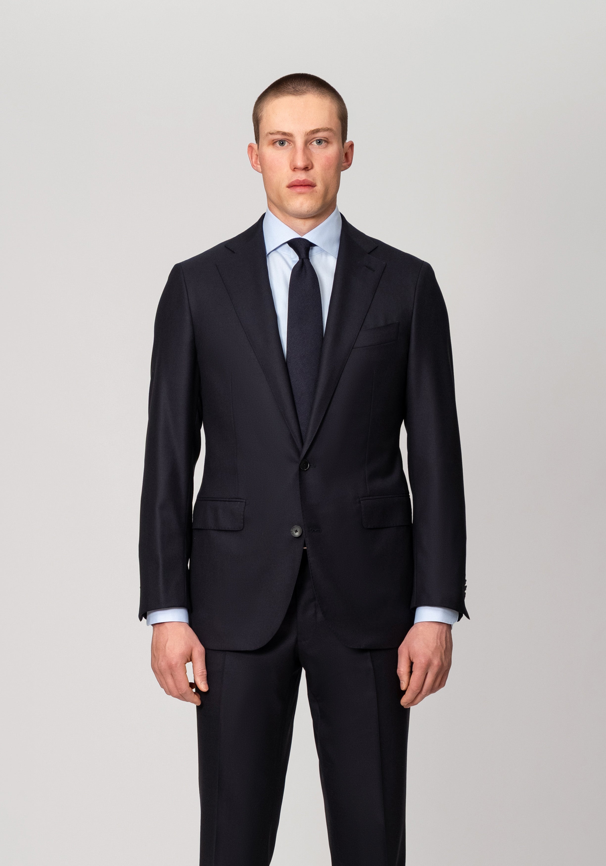 Single Breasted Tiber Suit - Navy Twill