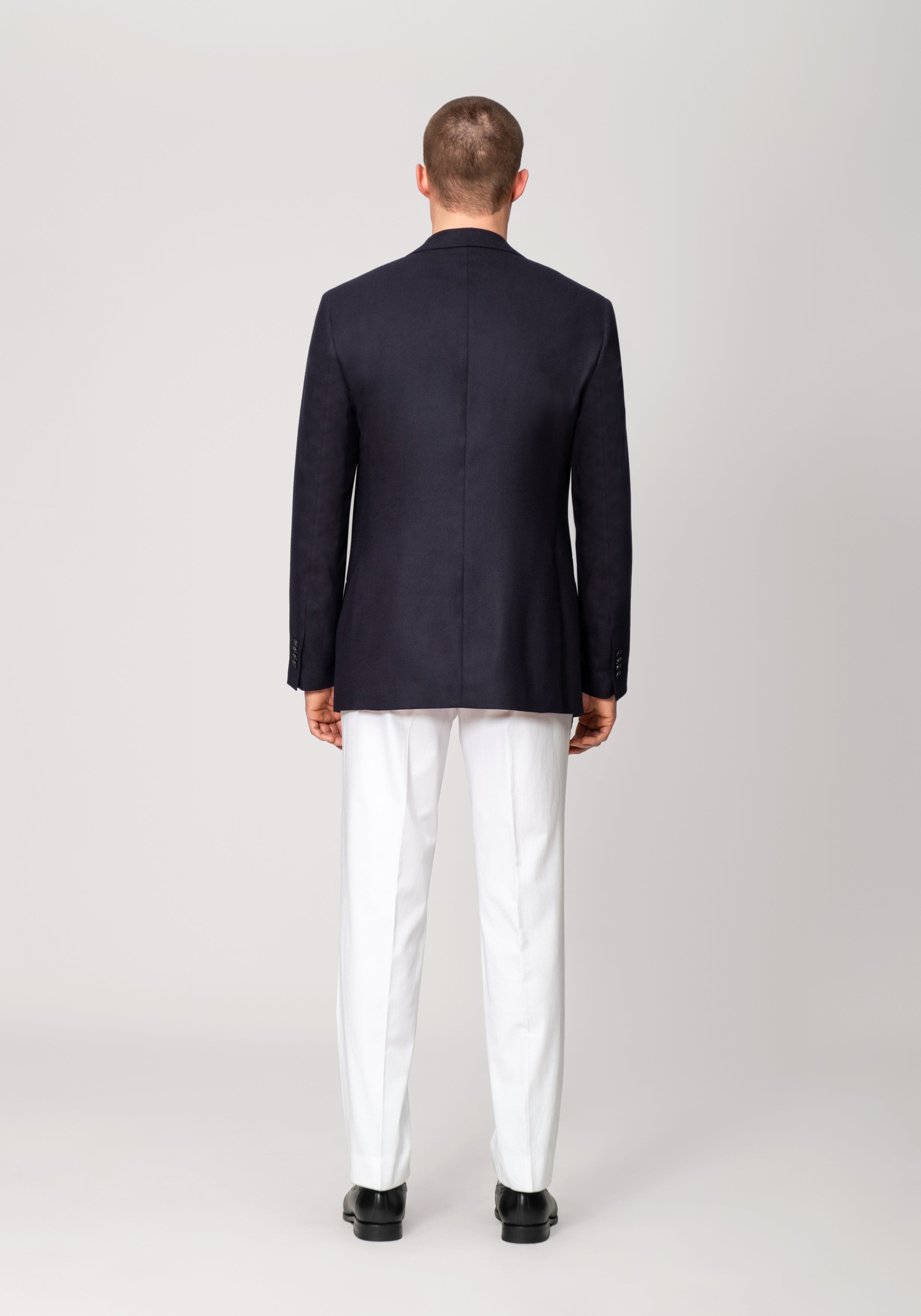 Line Trouser Cotton Gabardine - Optical White