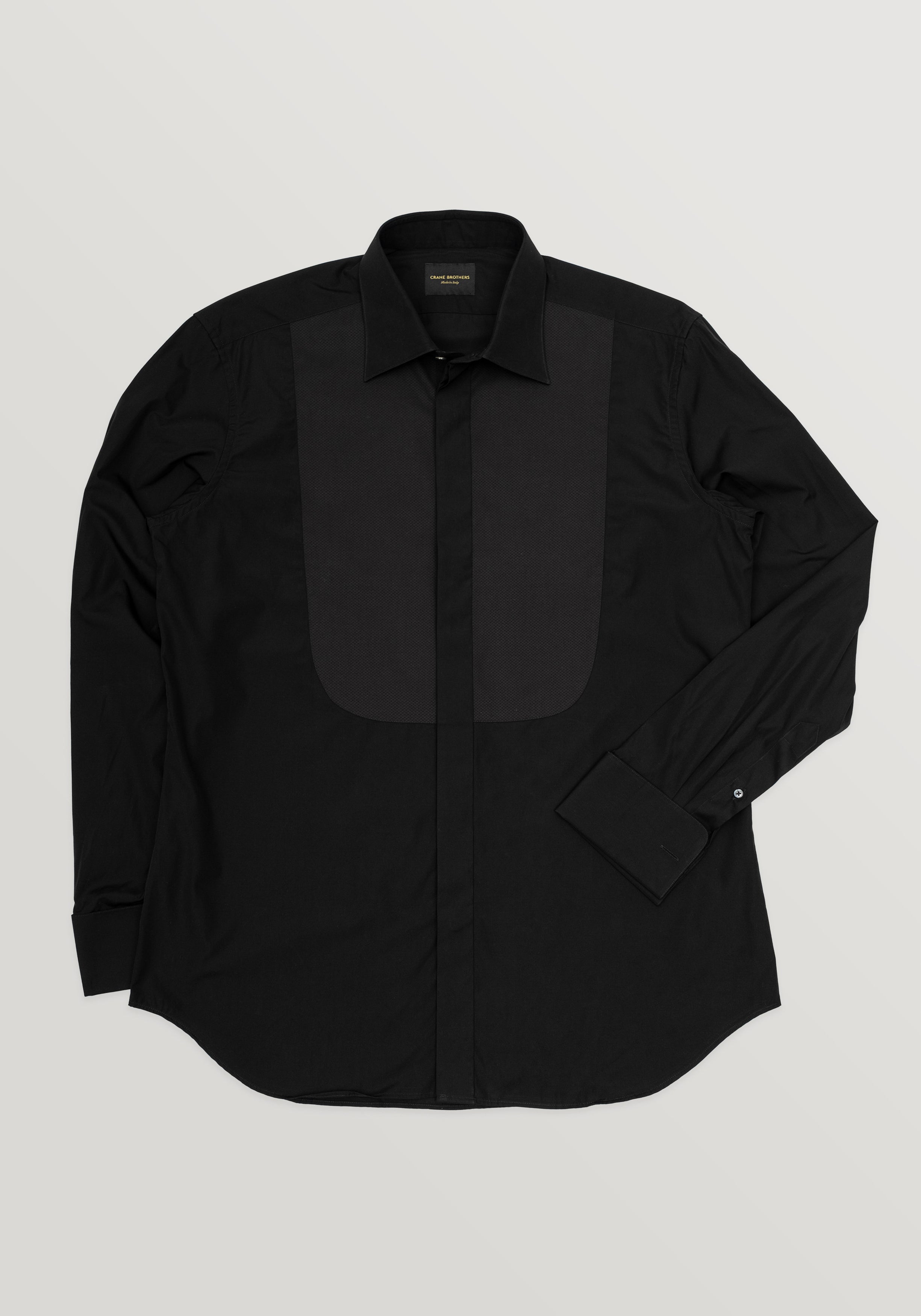 Bib-Front Lansdowne Dinner Shirt - Black