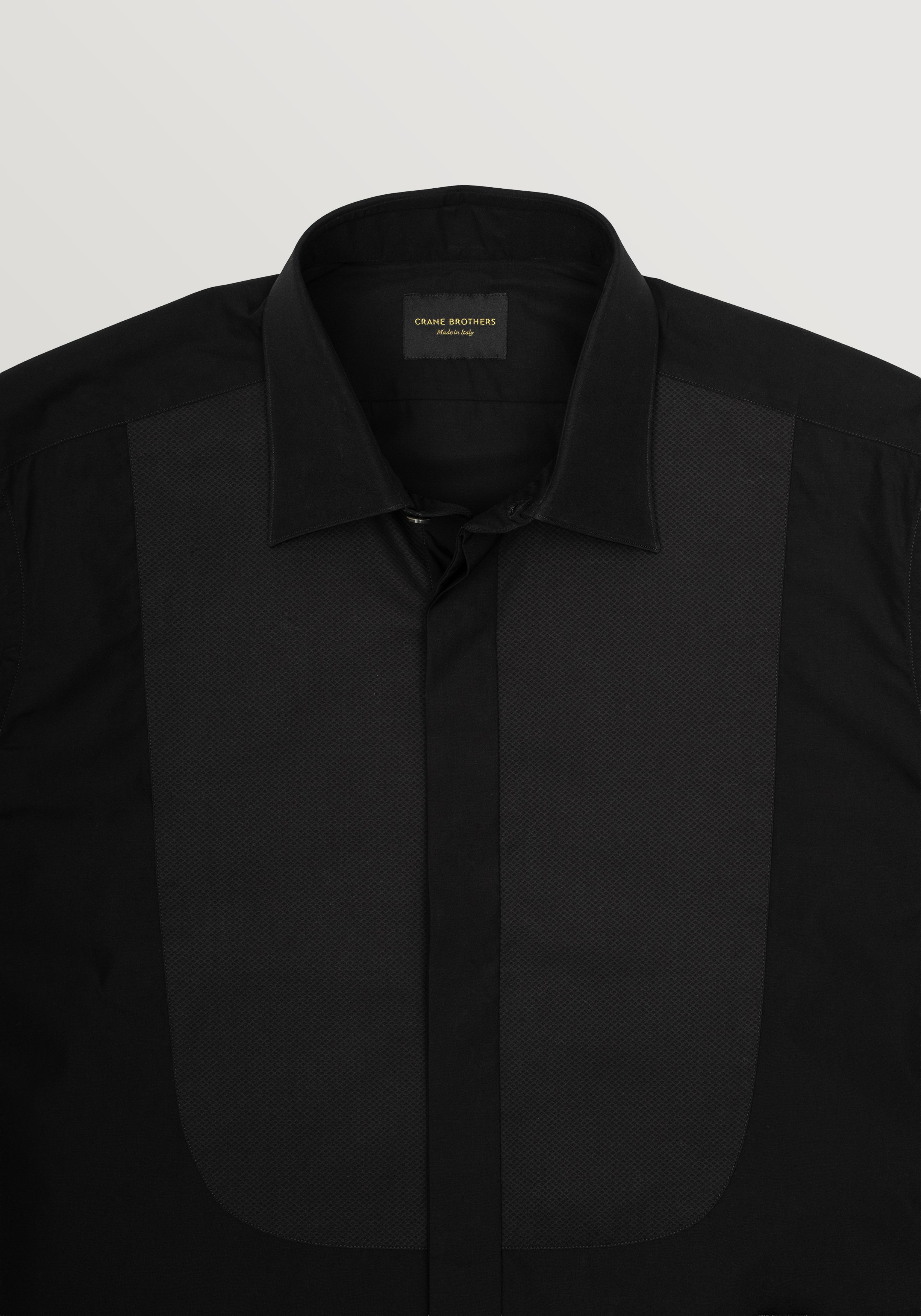 Bib-Front Lansdowne Dinner Shirt - Black