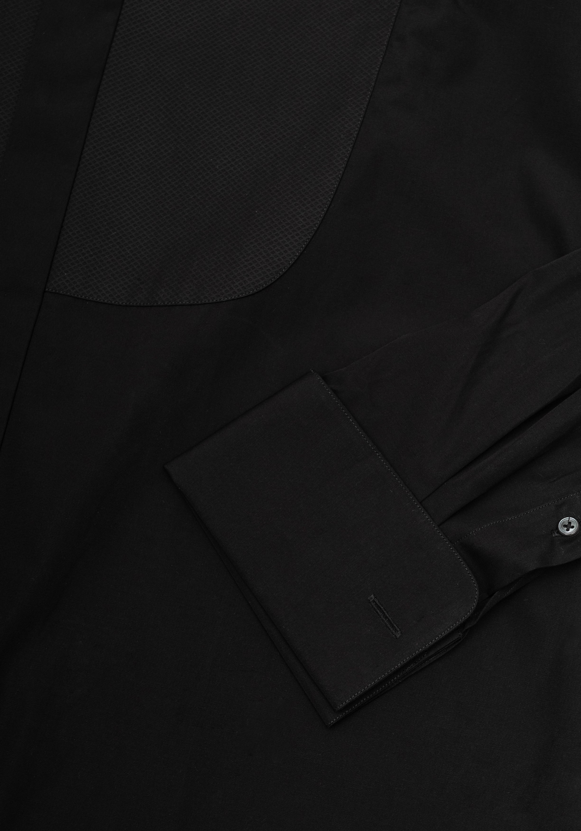 Bib-Front Lansdowne Dinner Shirt - Black
