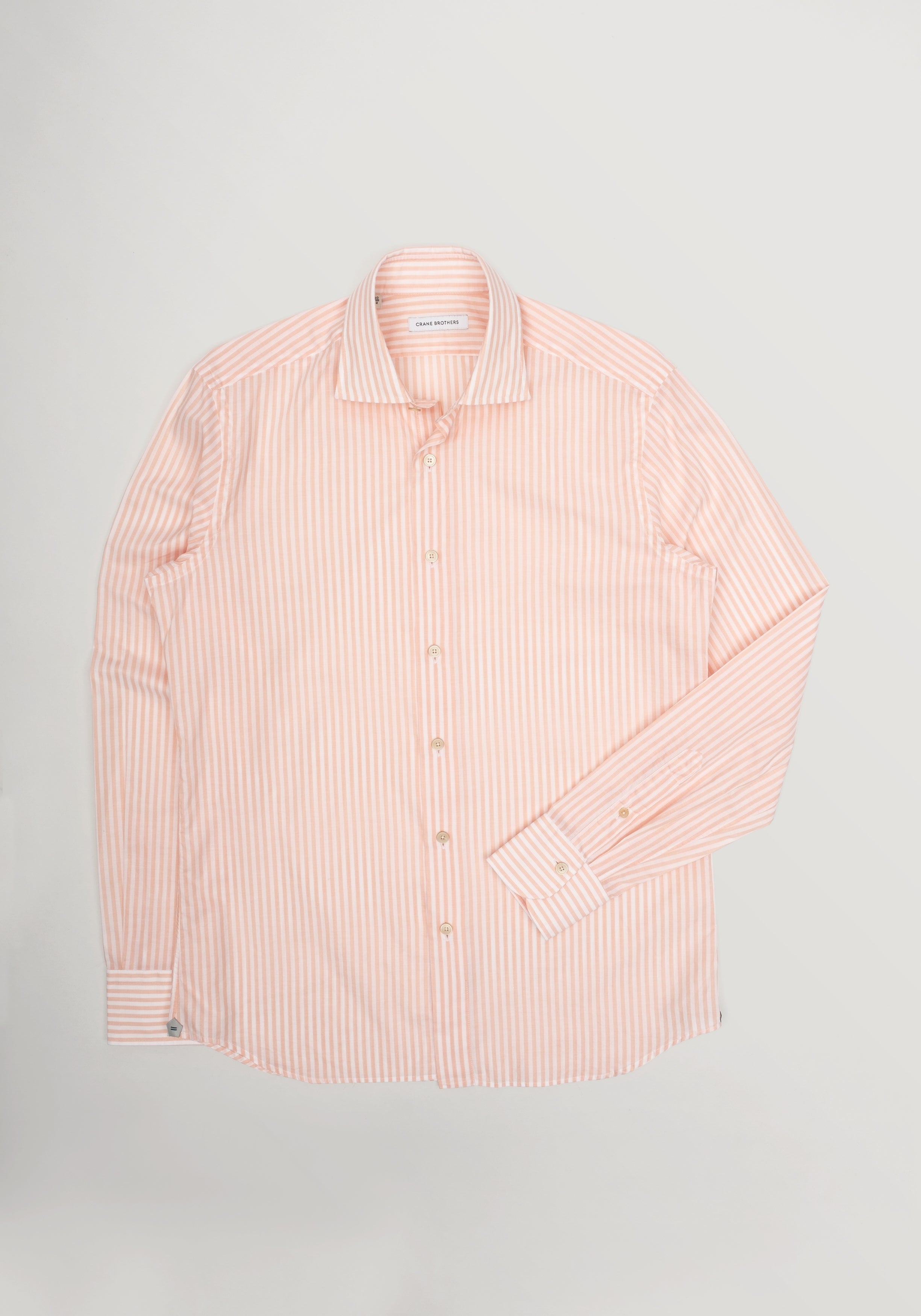 Capri Stripe Shirt - Coral and White | 