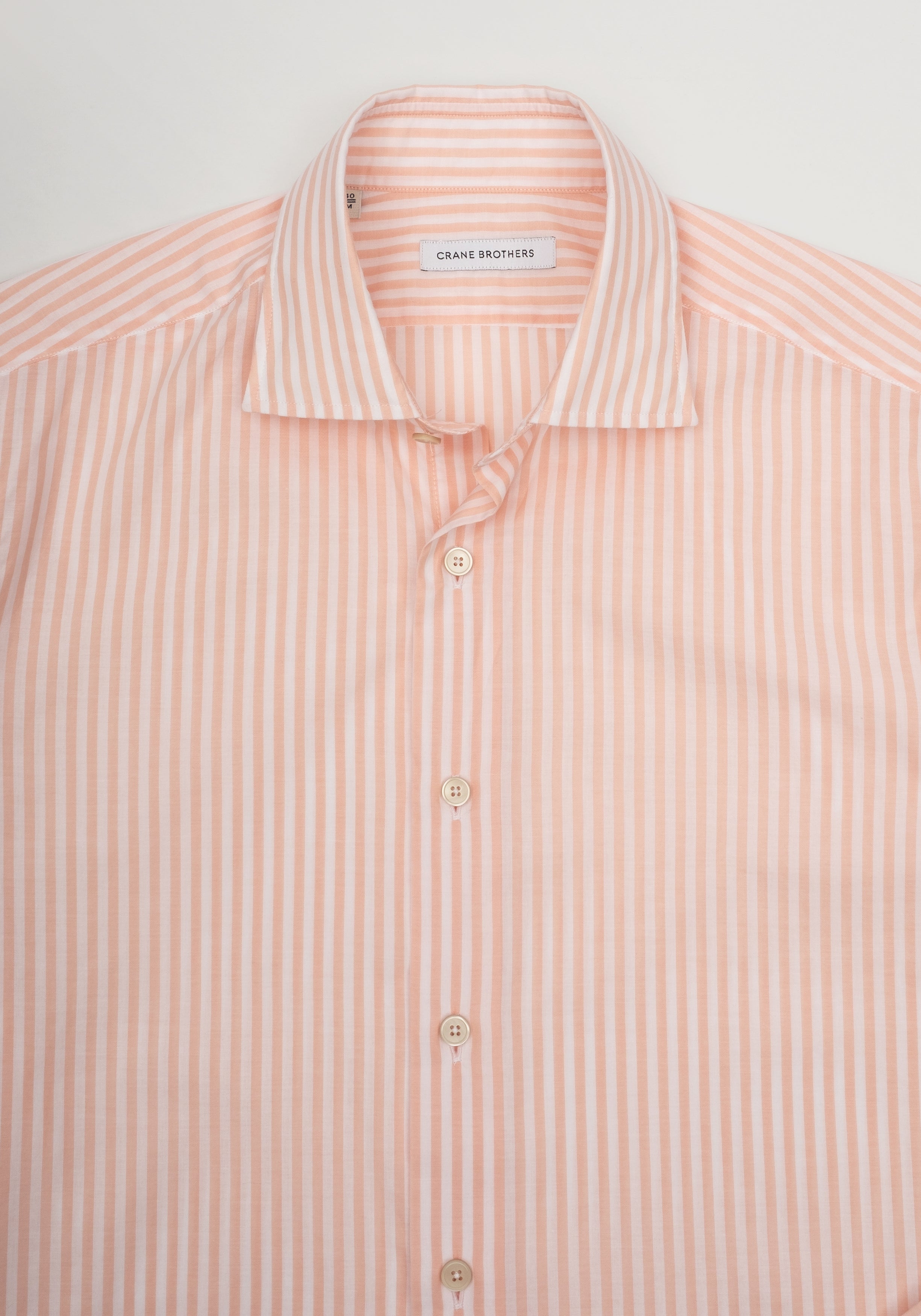 Capri Stripe Shirt - Coral and White | 