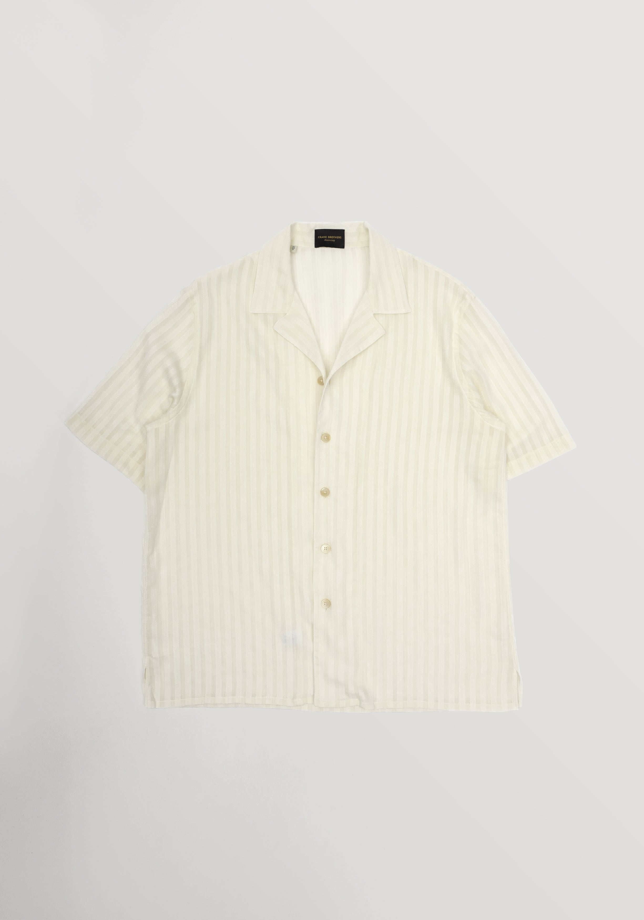 Como Textured Cotton Shirt - White | 