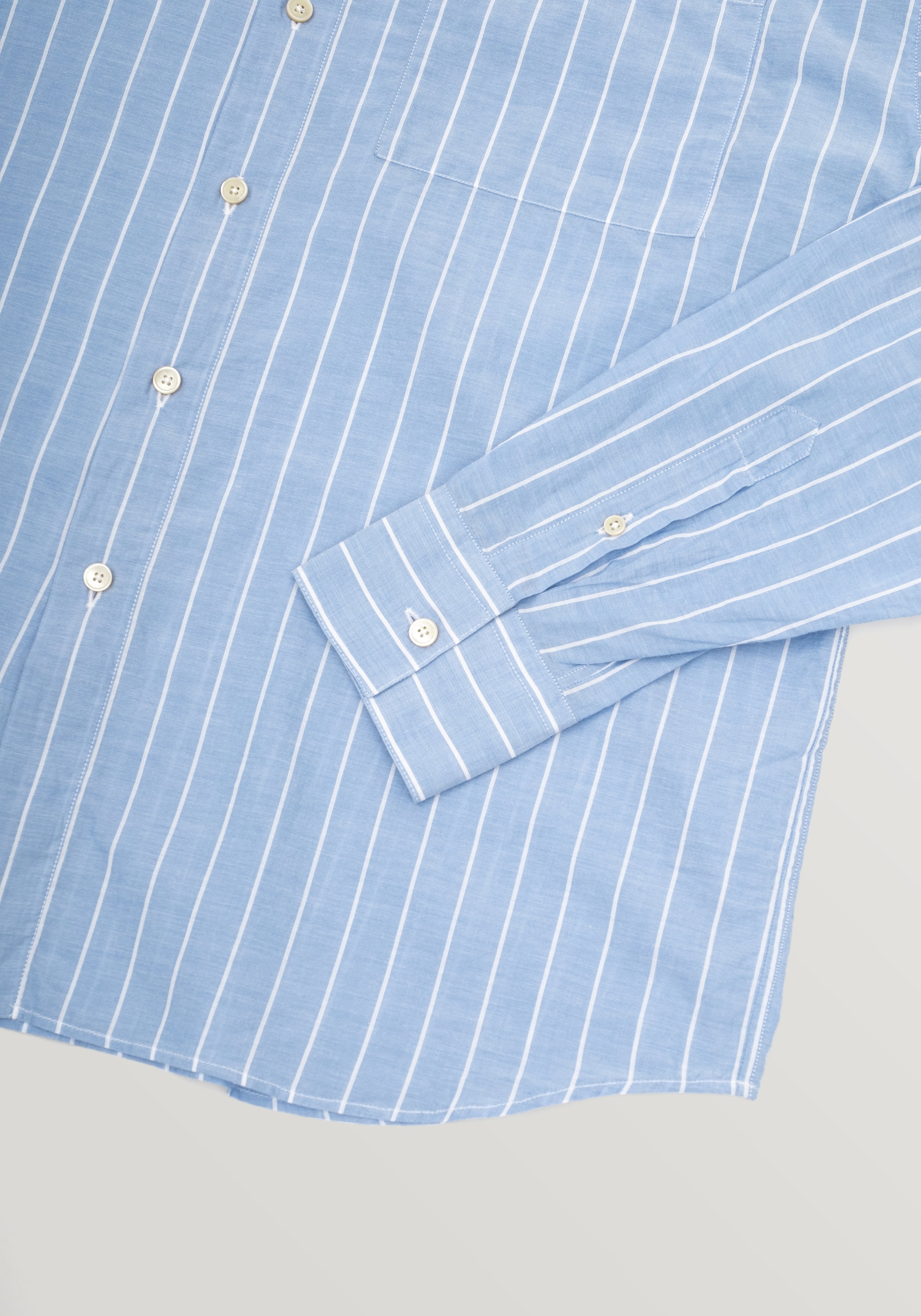 Siena Stripe Shirt - Mid Blue