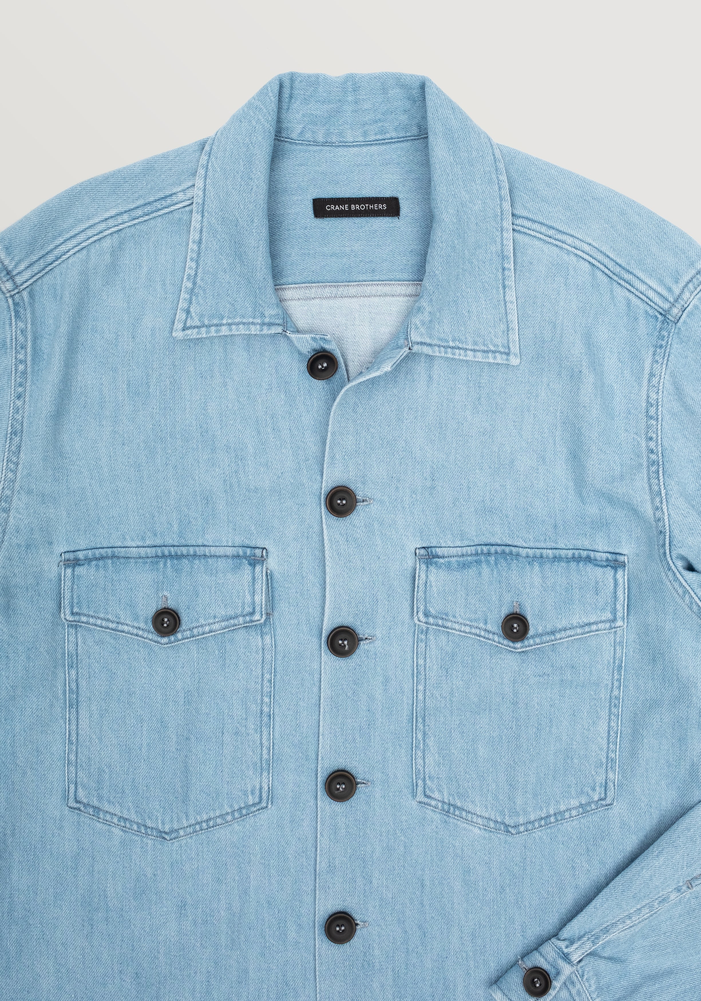 Torino Denim Overshirt - Light Blue