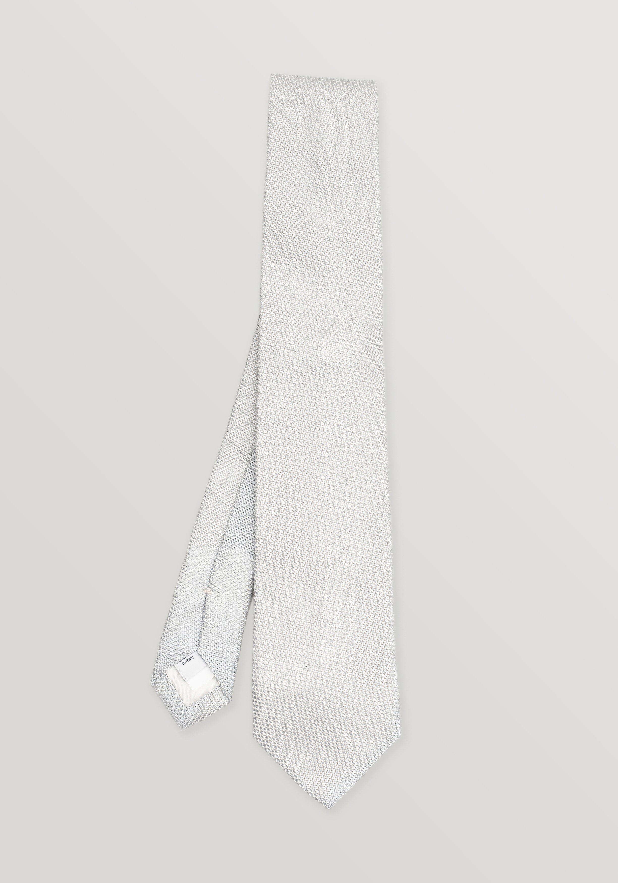 Grenadine Tie - Arctic Blue & White