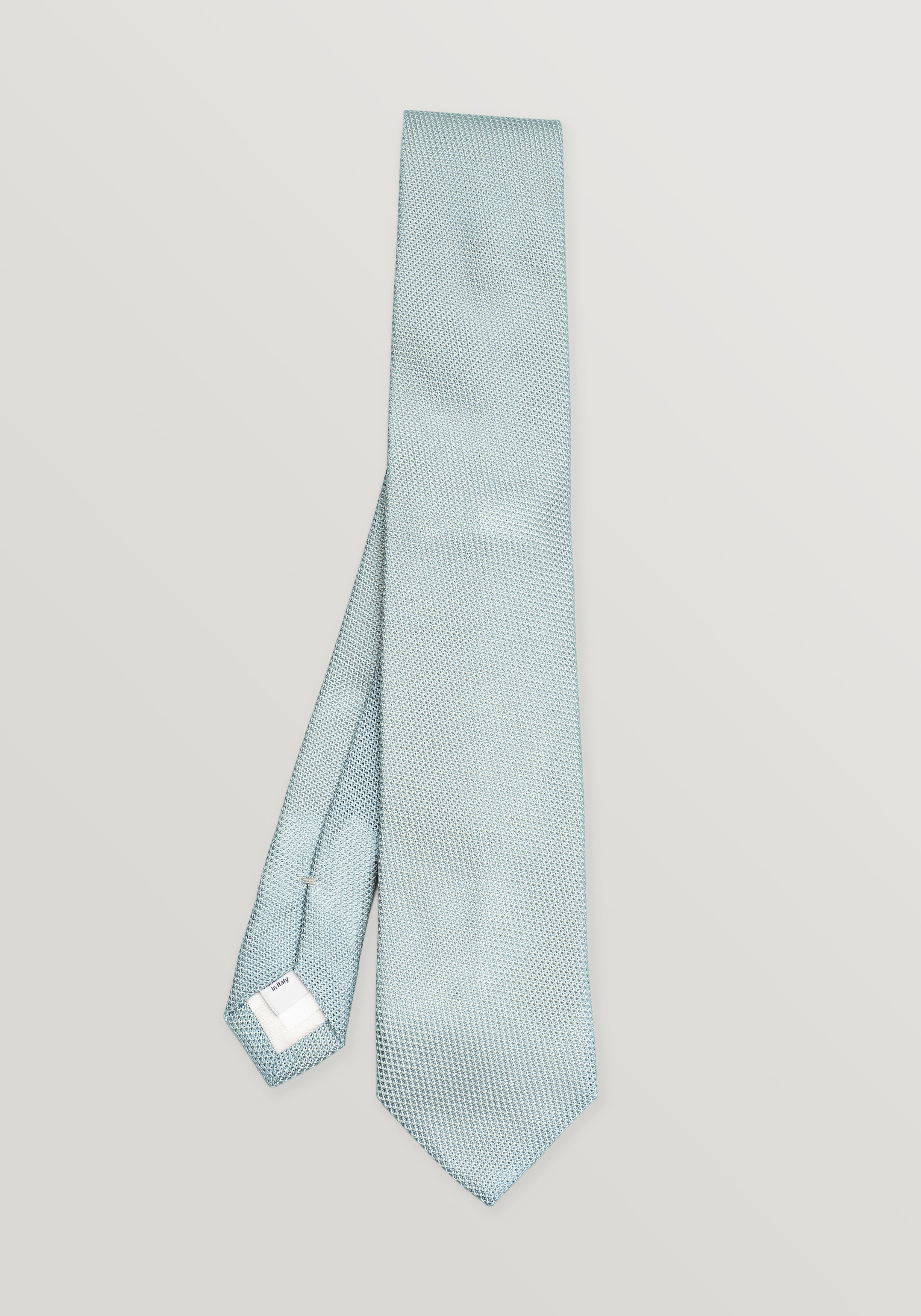 Grenadine Tie - Arctic Blue & White