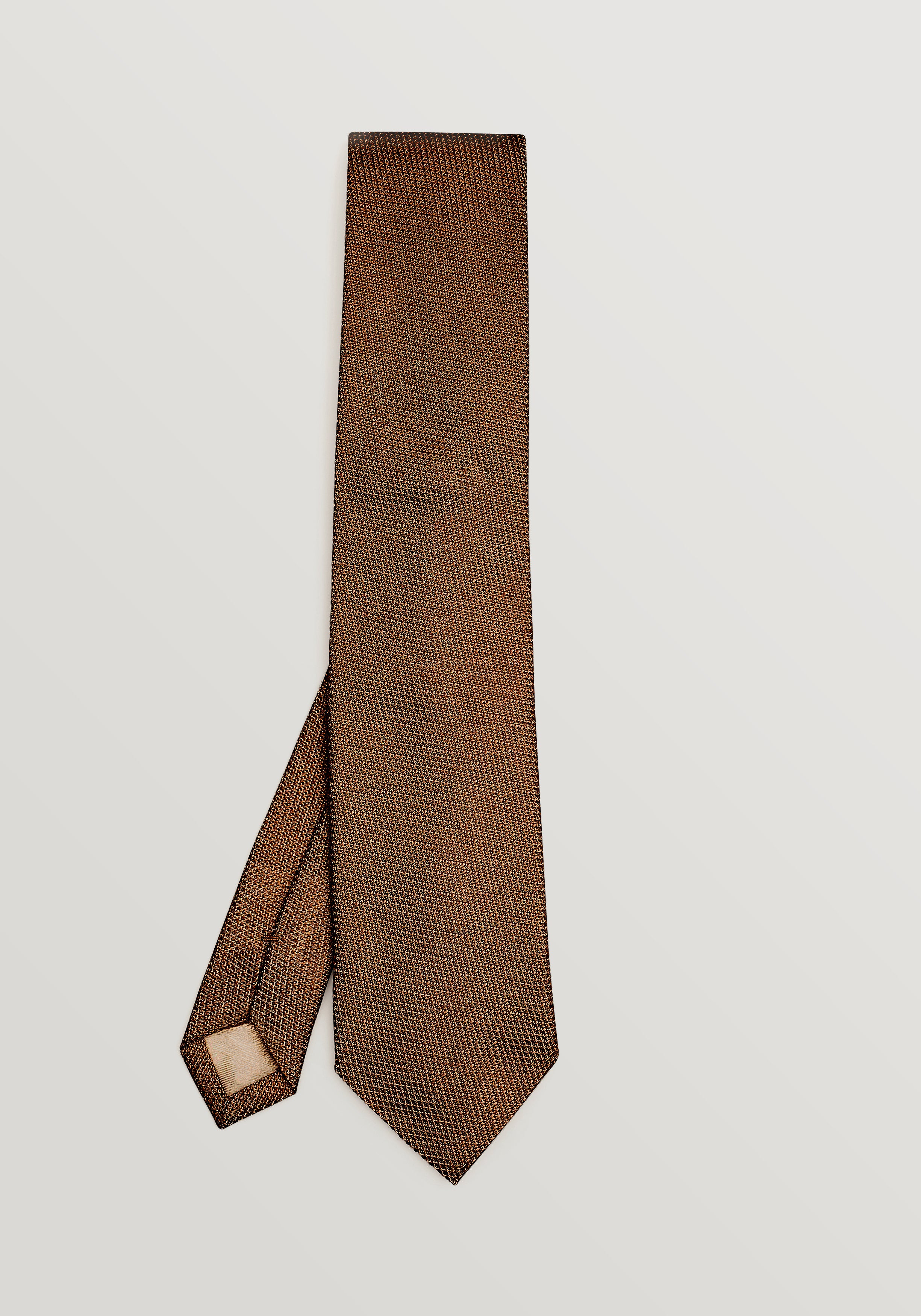 Grenadine Silk Tie - Cognac