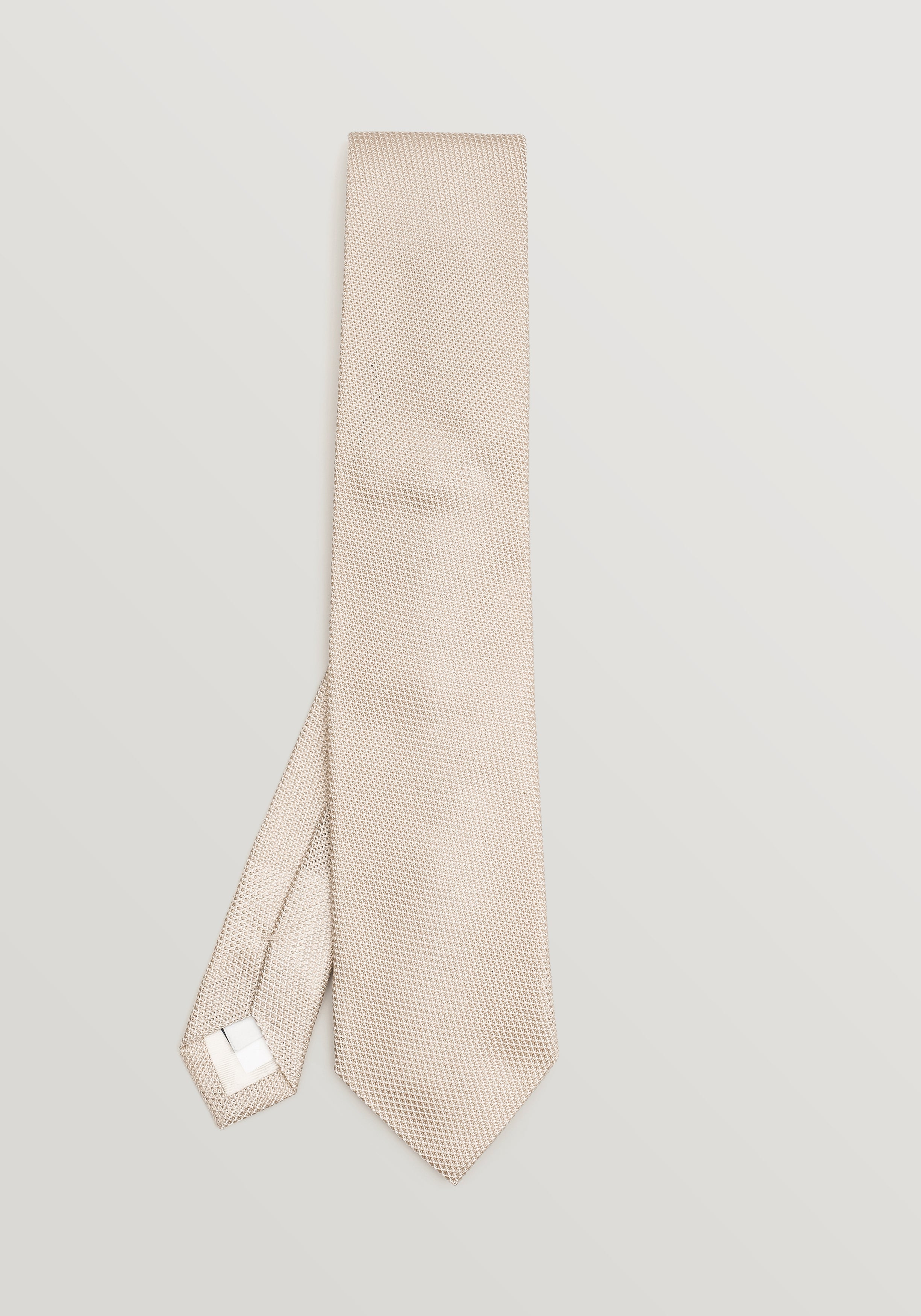 Grenadine Silk Tie - Cream