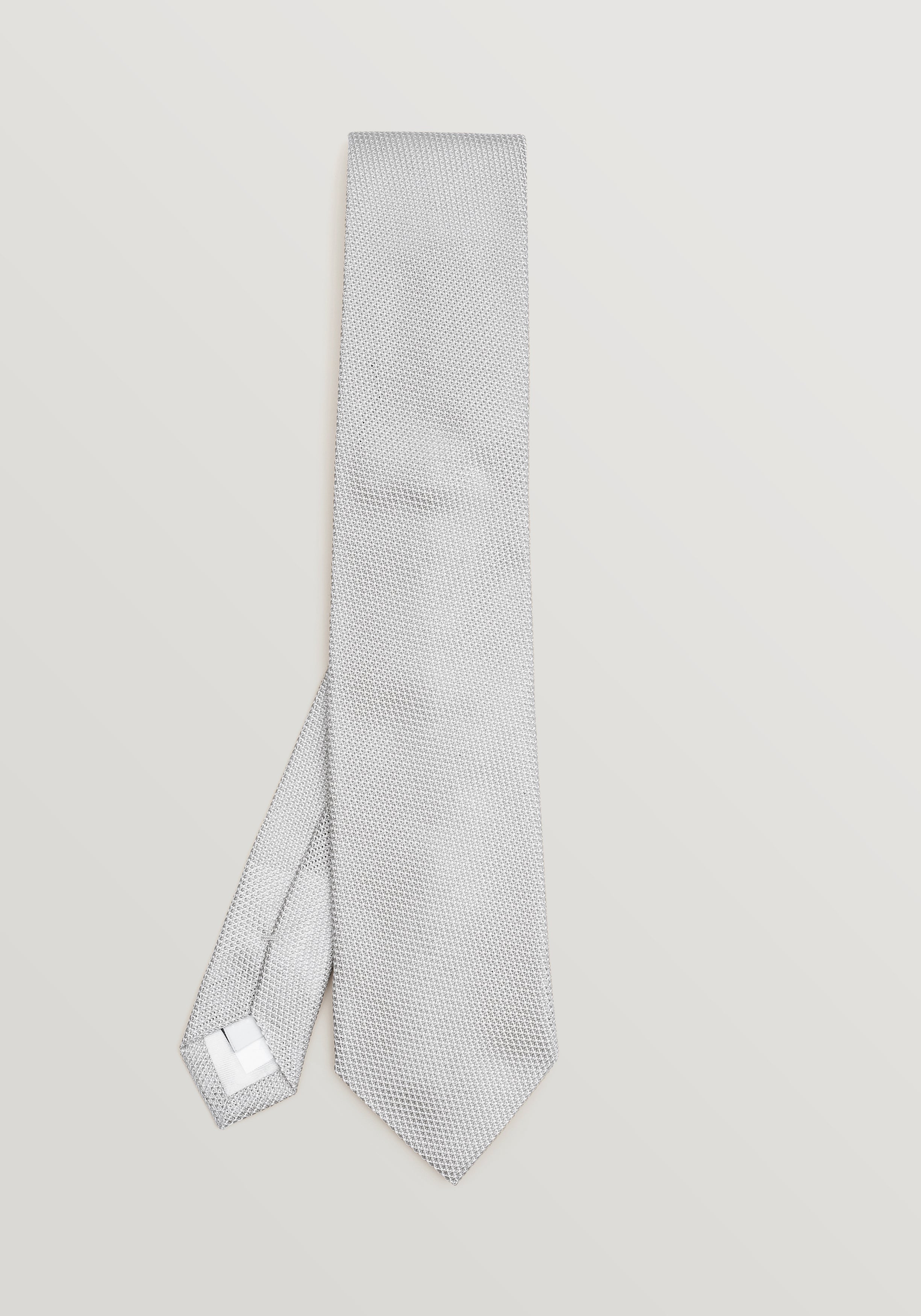 Grenadine Silk Tie - Silver