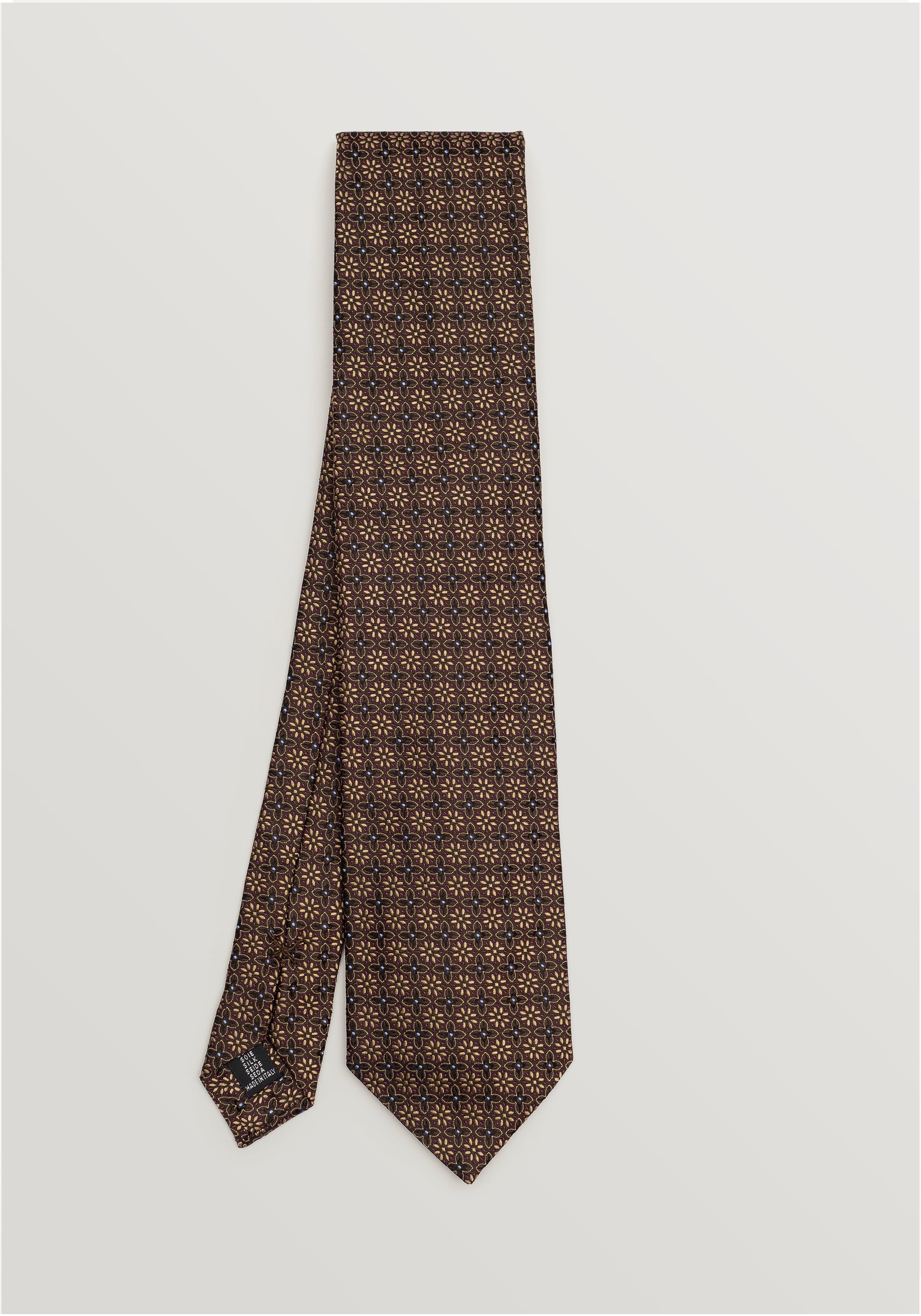 Babuino Orchid Mon Silk Tie - Soft Gold