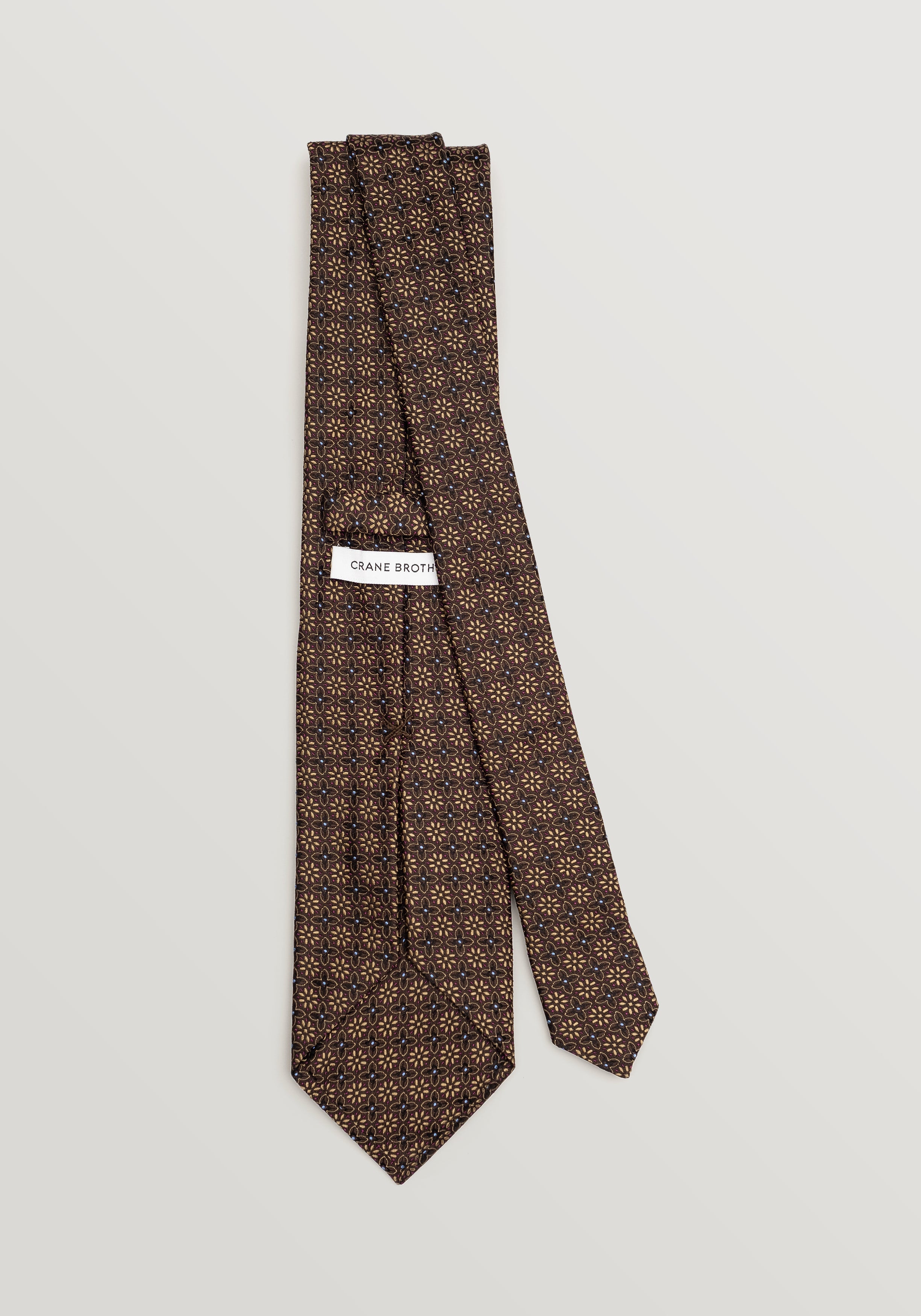Babuino Orchid Mon Silk Tie - Soft Gold