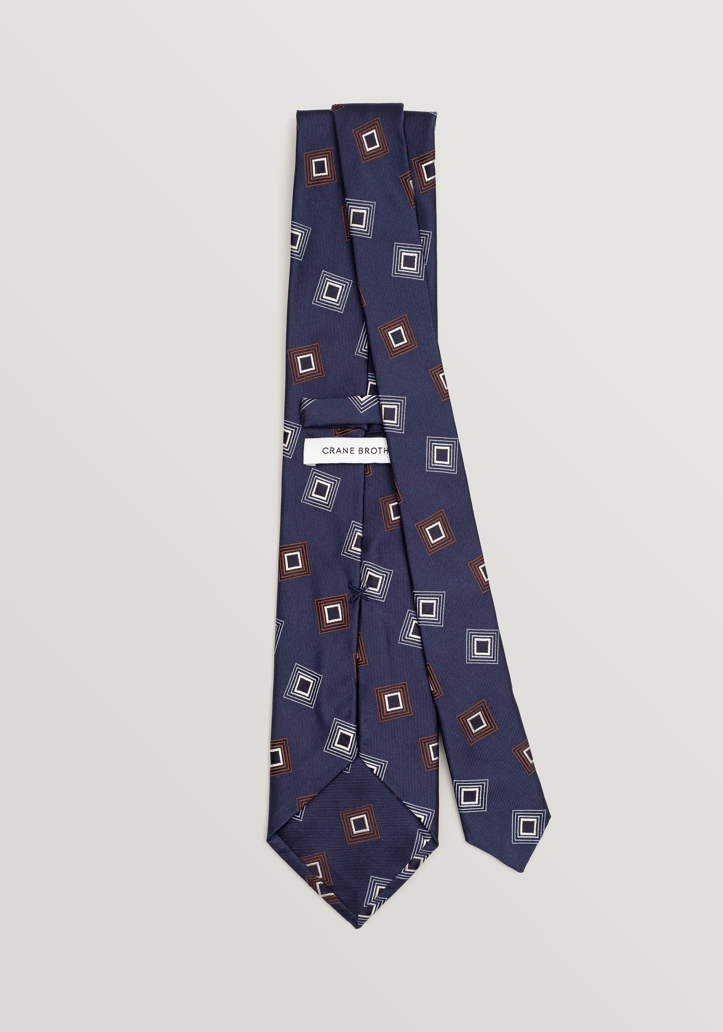 Nusco Abstract Jacquard Silk Tie - Twilight Blue