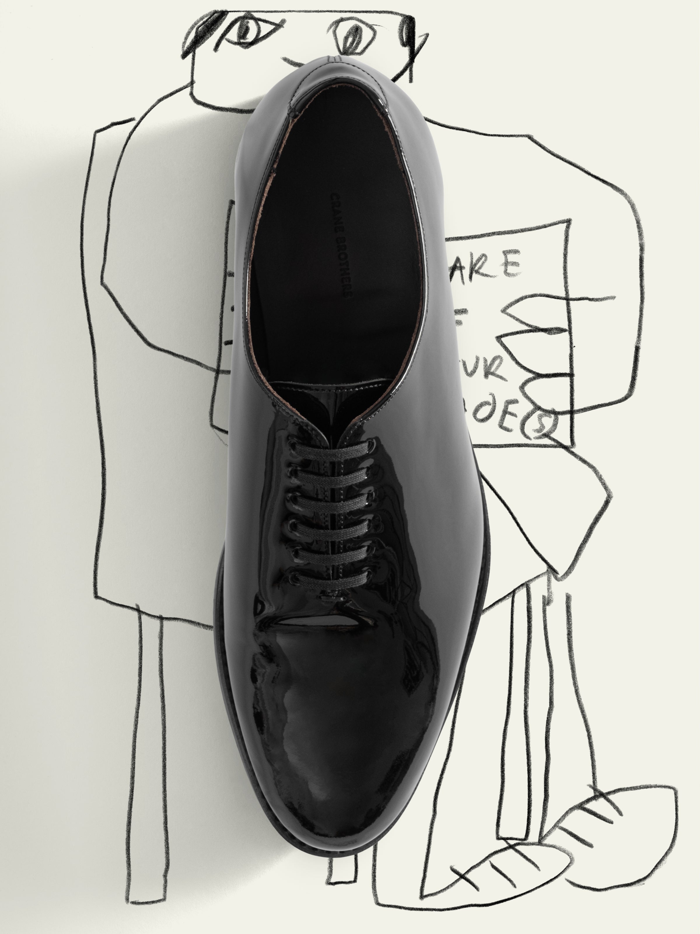 Savoy Whole Cut Oxford - Onyx Patent