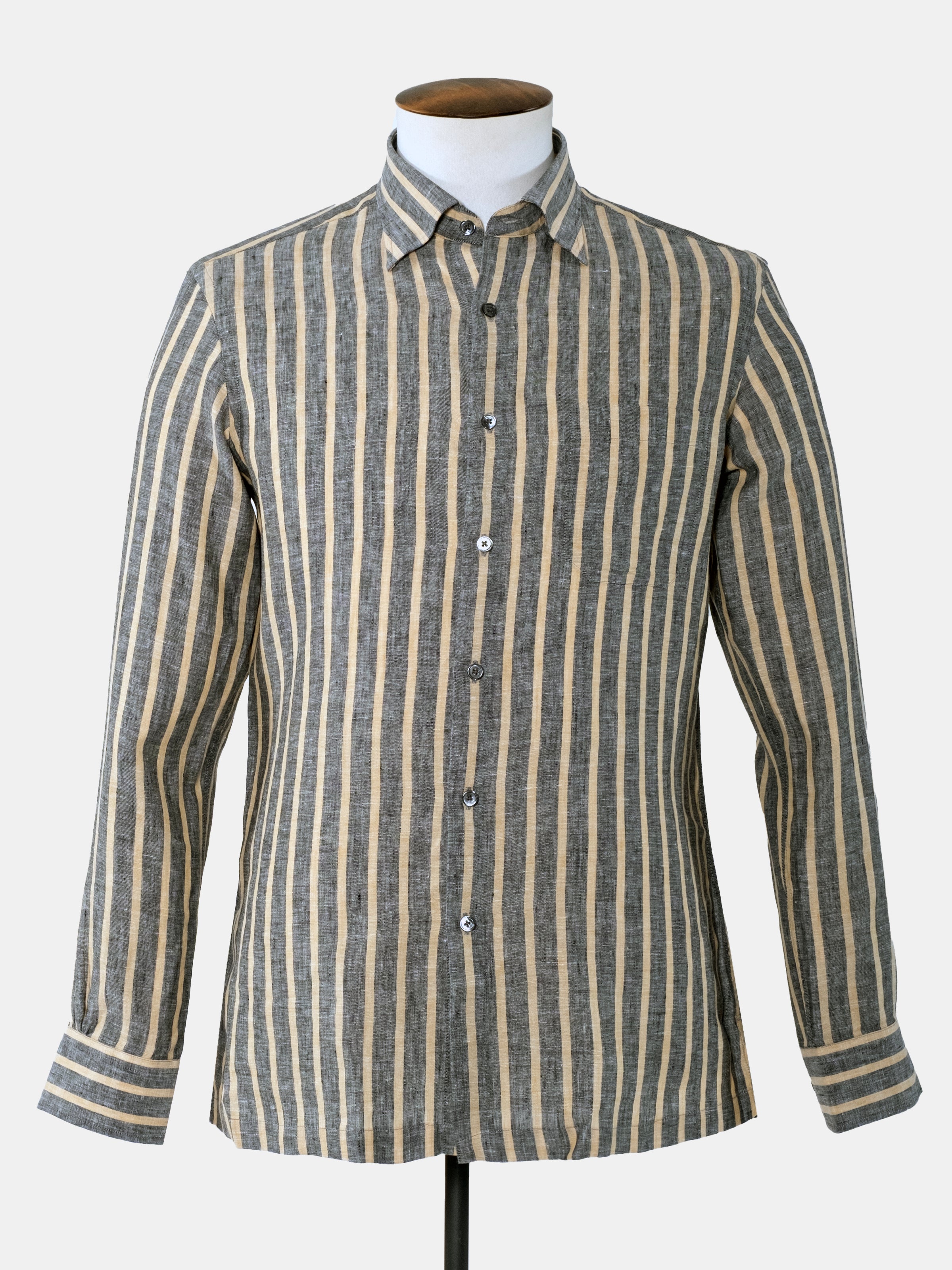 Christian Kimber Bronte Linen Shirt - Burnt Cigar
