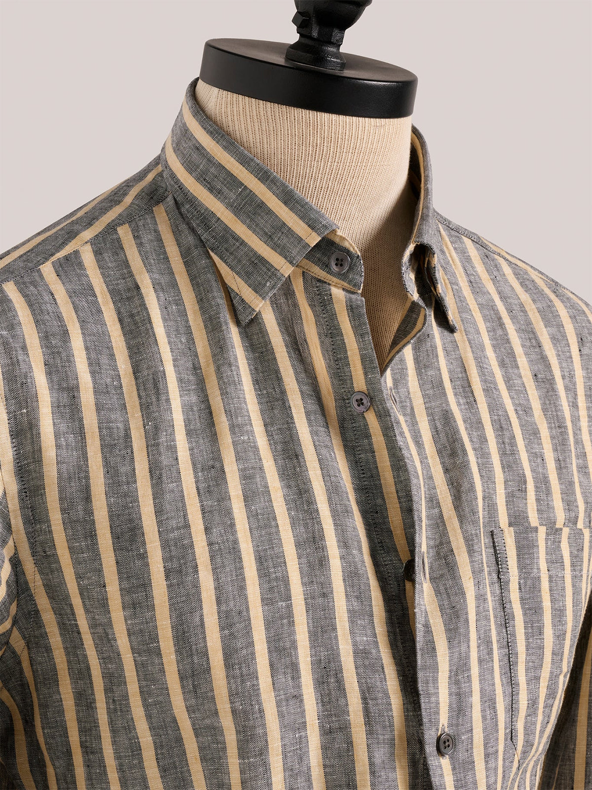 Christian Kimber Bronte Linen Shirt - Burnt Cigar