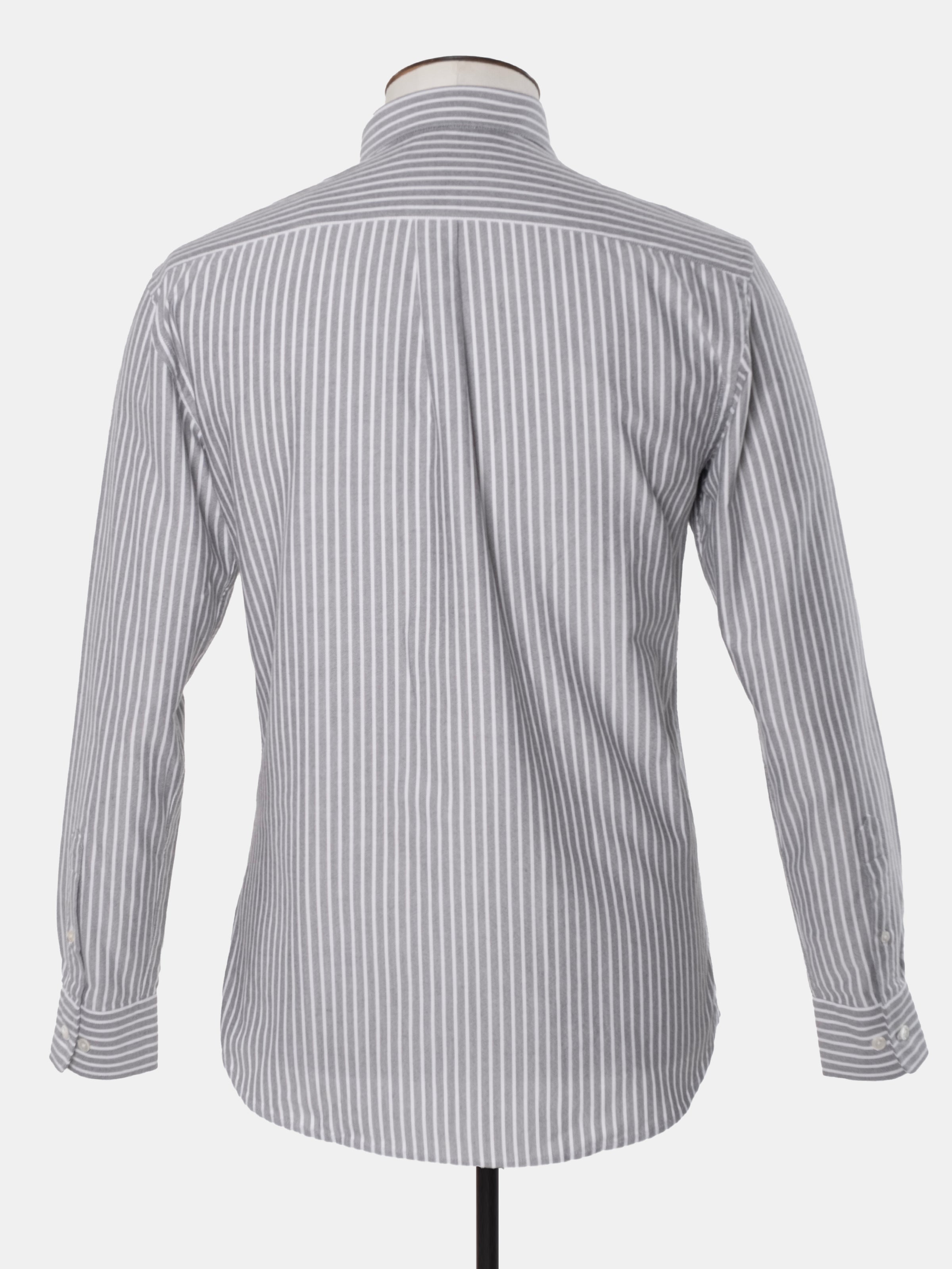 Christian Kimber Fenner Essential Oxford Shirt - Gray Stripe
