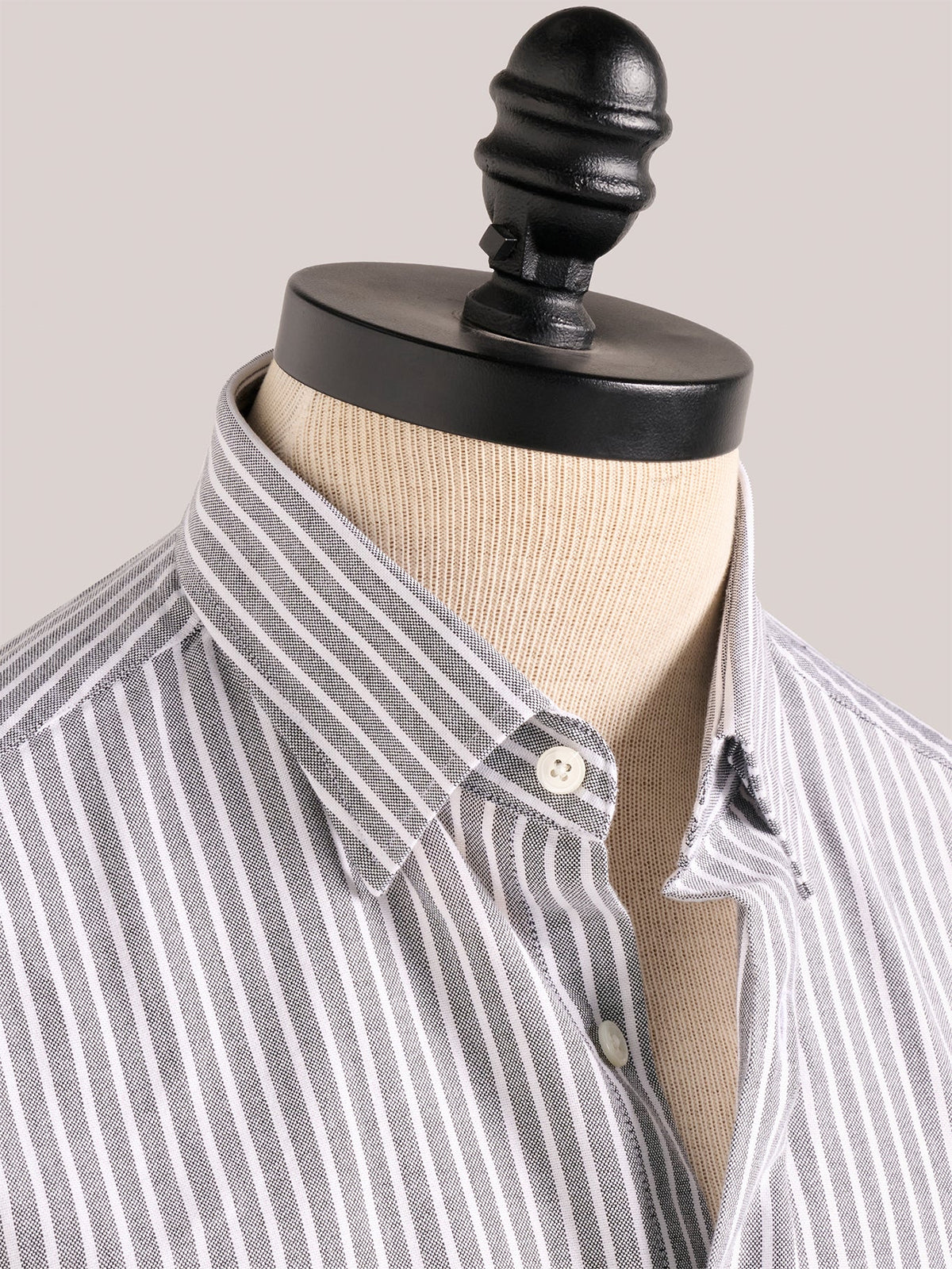 Christian Kimber Fenner Essential Oxford Shirt - Gray Stripe