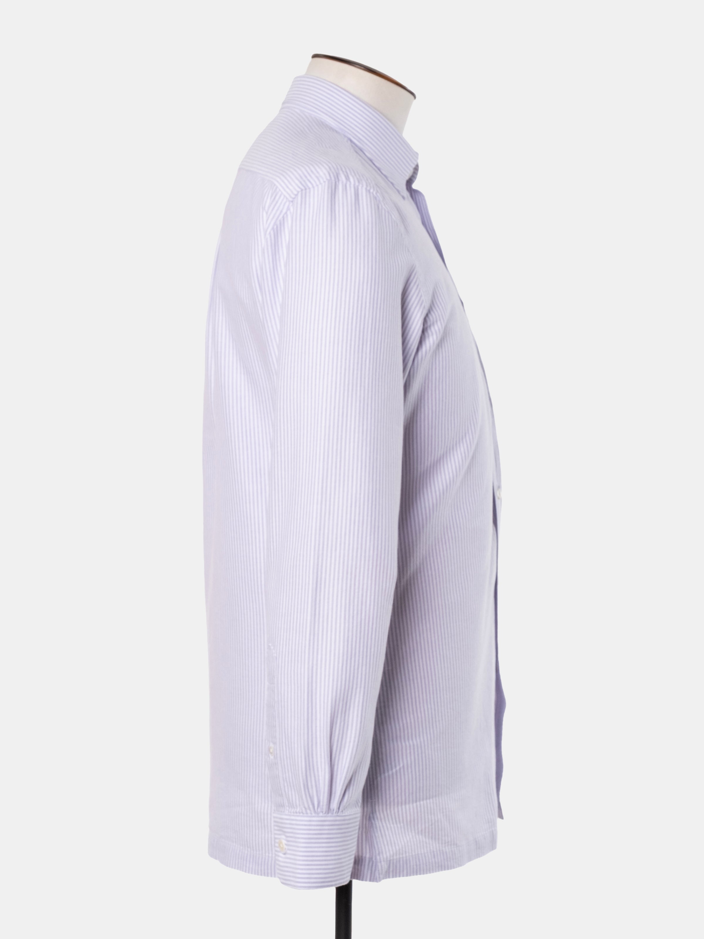 Christian Kimber Fenner Essential Oxford Shirt - Lavender Stripe