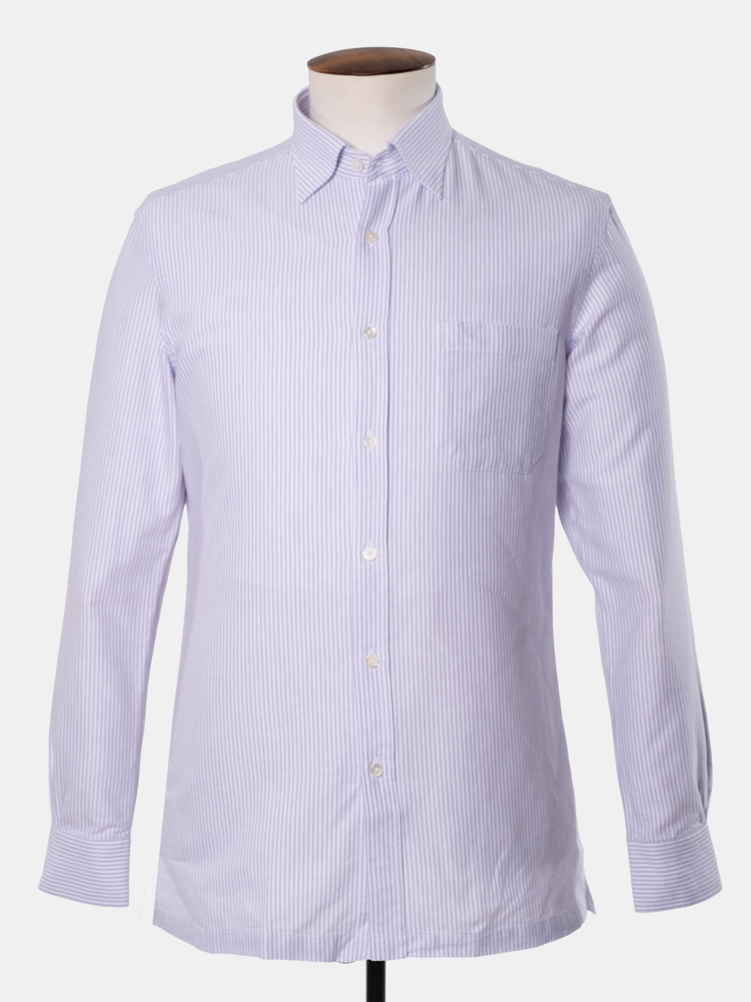 Christian Kimber Fenner Essential Oxford Shirt - Lavender Stripe