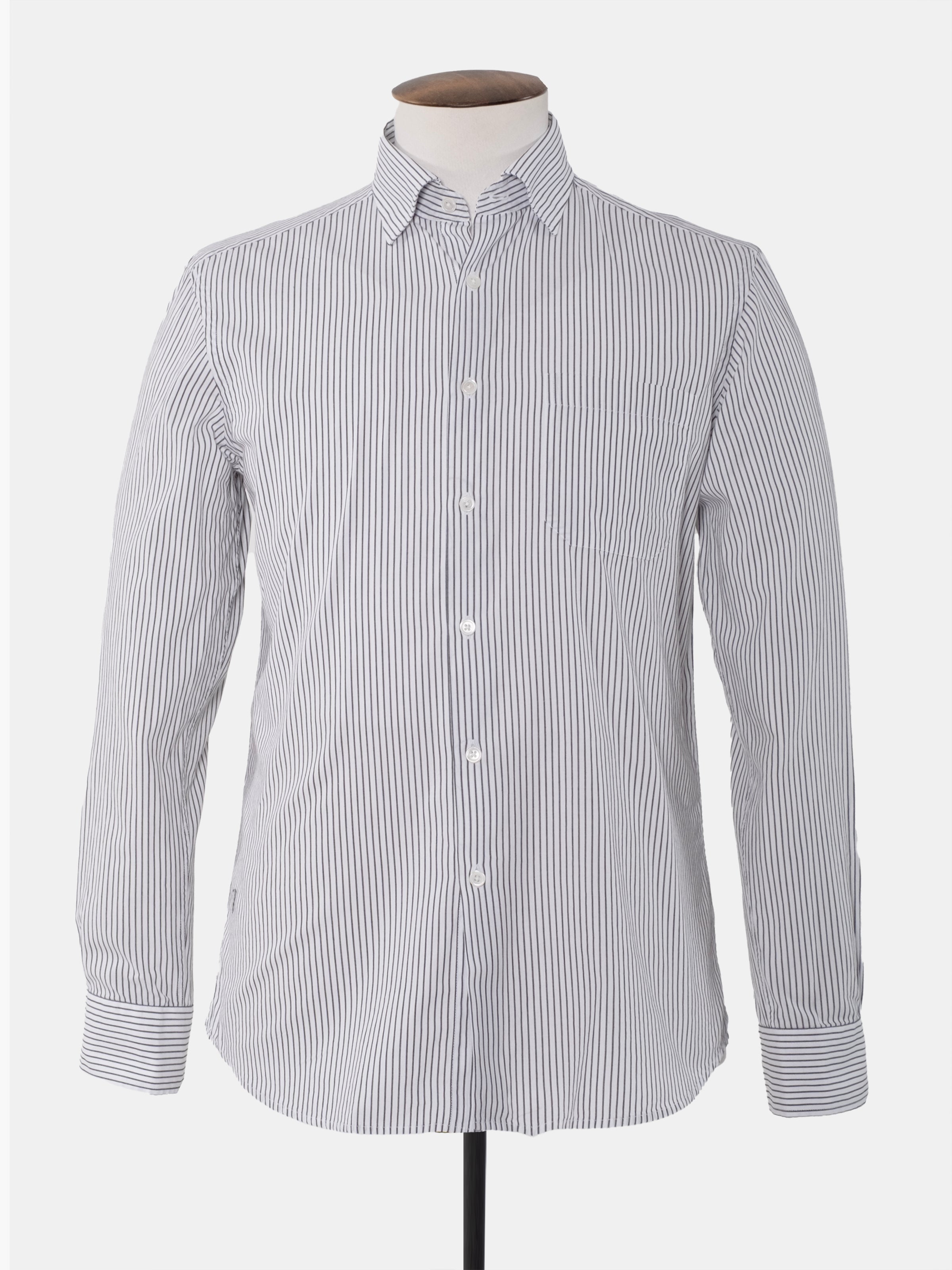 Christian Kimber Poplin Striped Shirt - Black/White