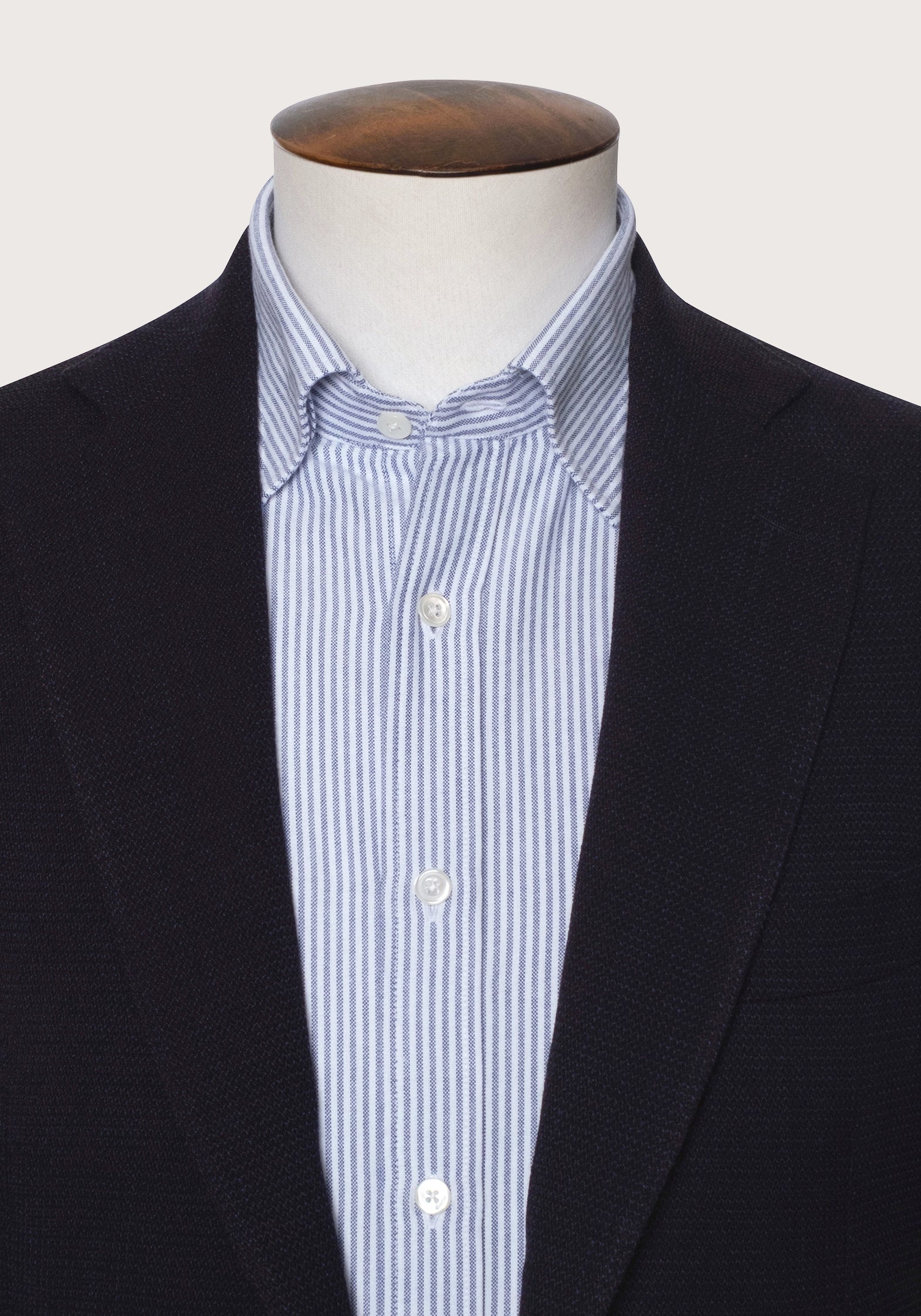 Christian Kimber Apollo Unconstructed Wool Blazer - Navy Speckle