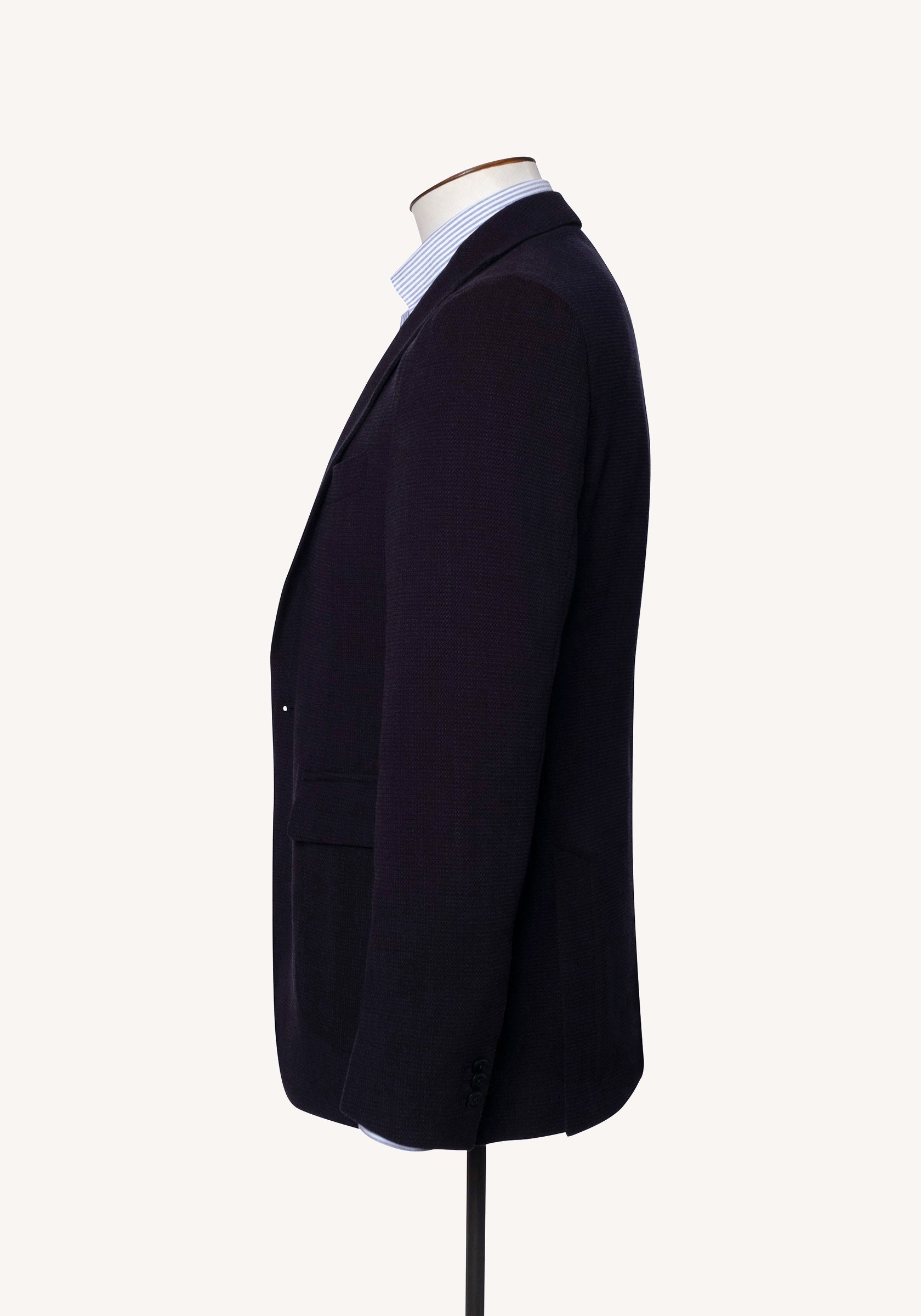 Christian Kimber Apollo Unconstructed Wool Blazer - Navy Speckle